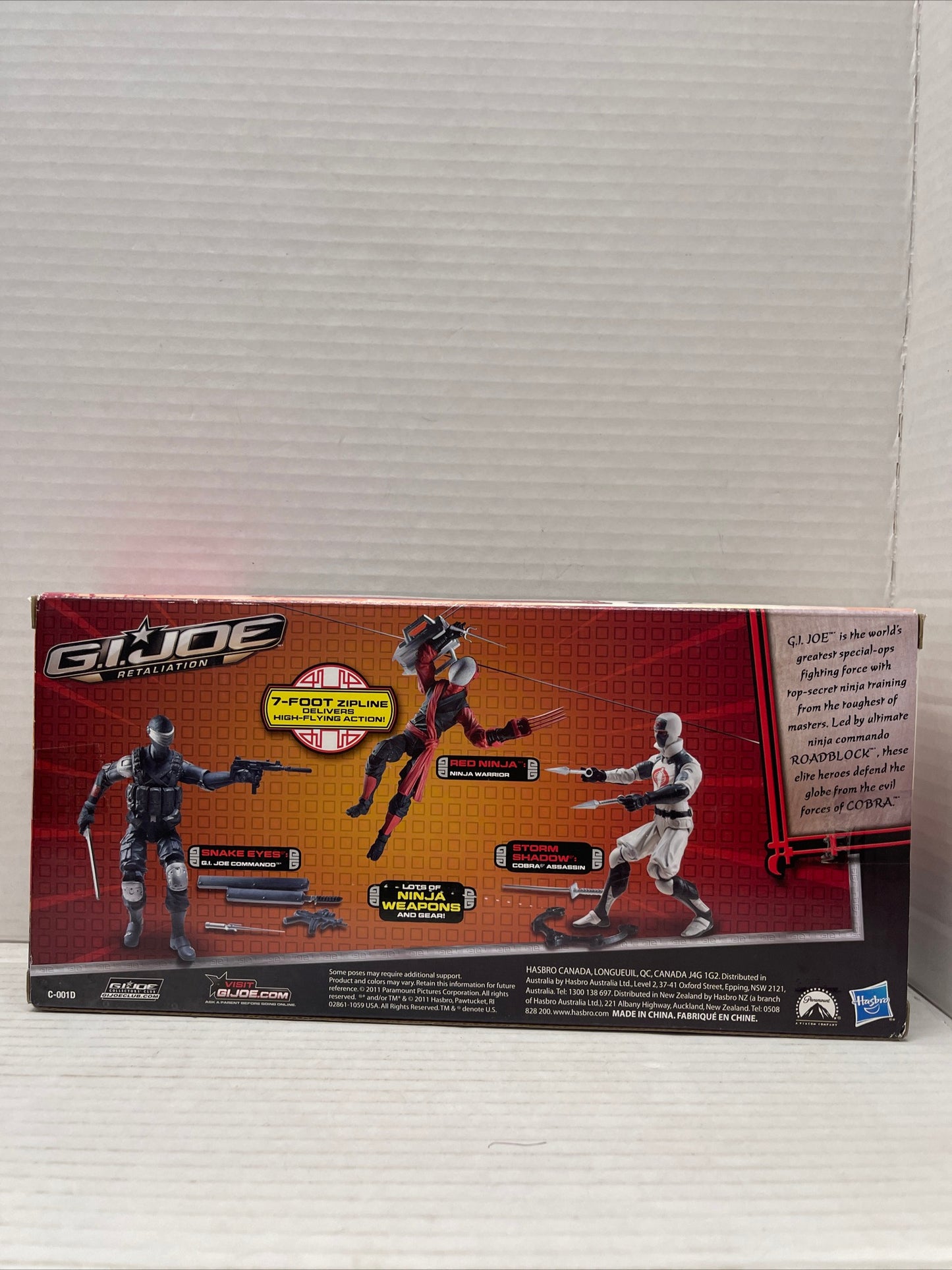Hasbro G.I. Joe Retaliation G.I. Joe Ninja Showdown Action Figure Set NIB 3:75”