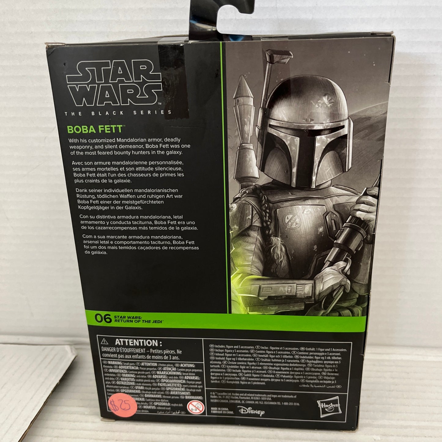 Boba Fett Deluxe Return of the Jedi 6" Action Figure Star Wars Black Series