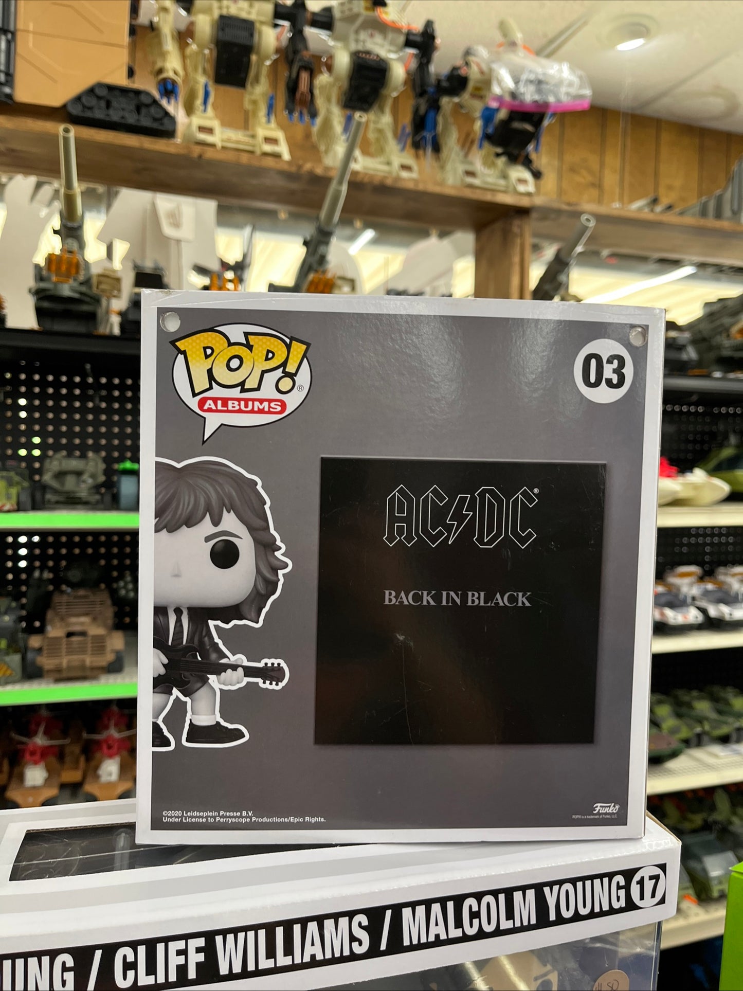 Funko Pop! Back in Black 03 Walmart Exclusive AC/DC Album Cover Vinyl Figure Toy