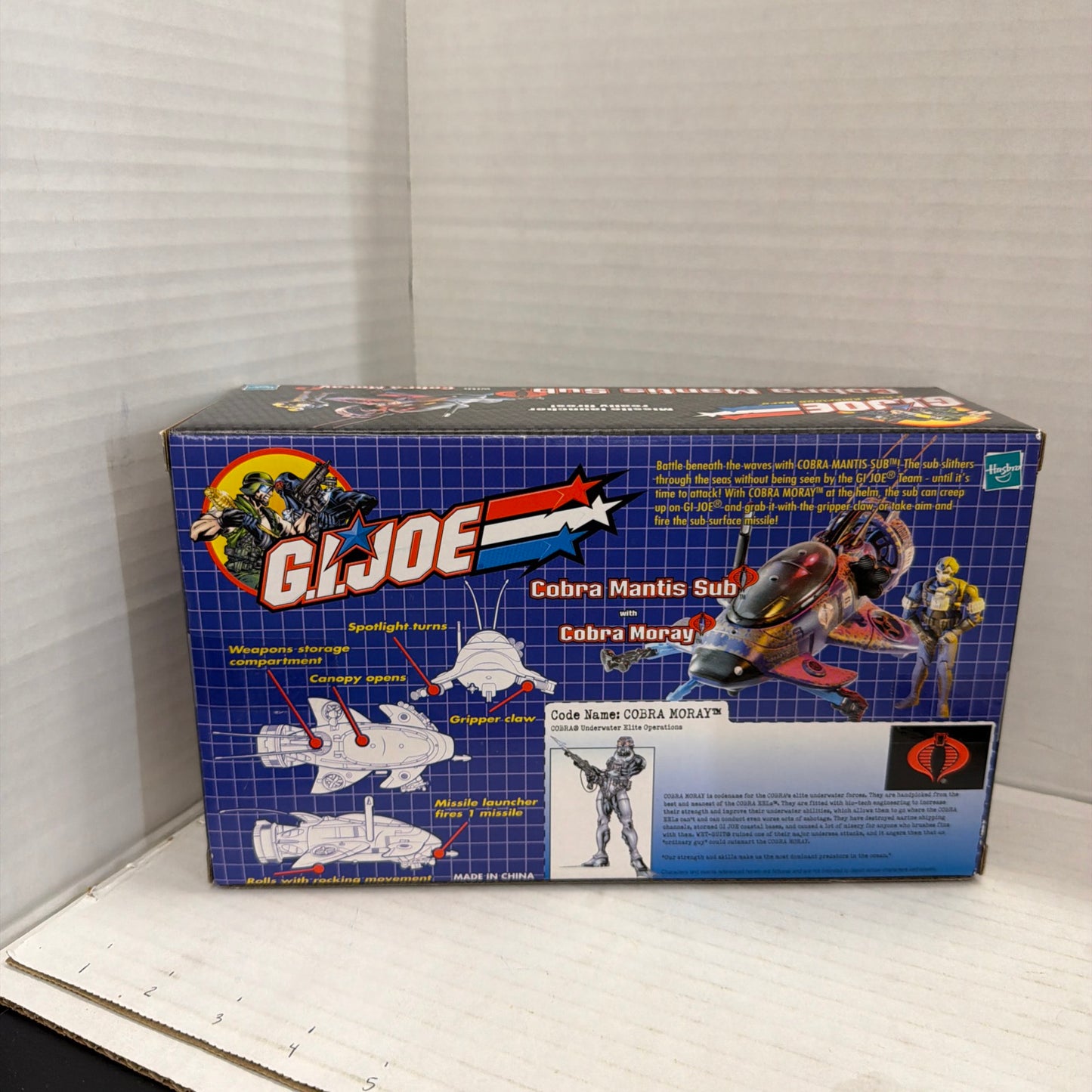 G.I. Joe vs Cobra Mantis Sub with Cobra Moray 2001 Hasbro *NEW*