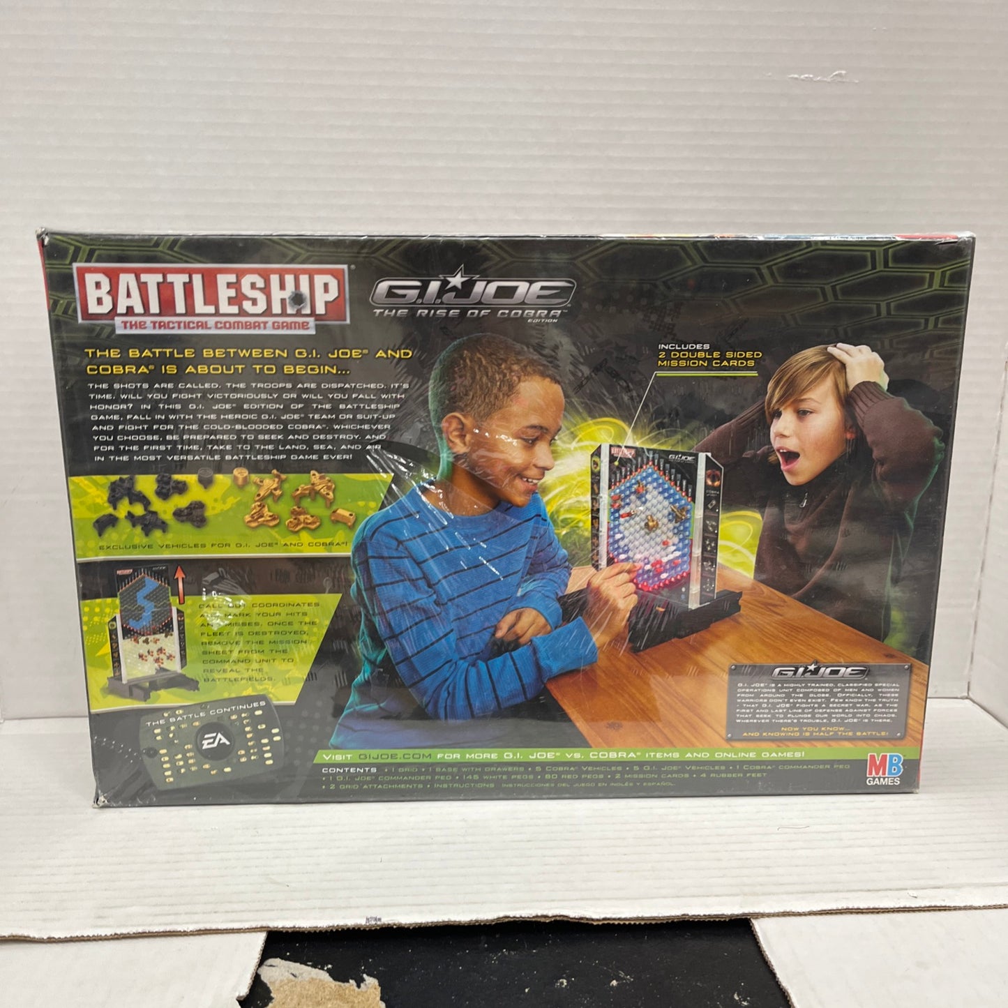 Hasbro Battleship GI Joe The Rise Of The Cobra Tactical Combat Game New In Box