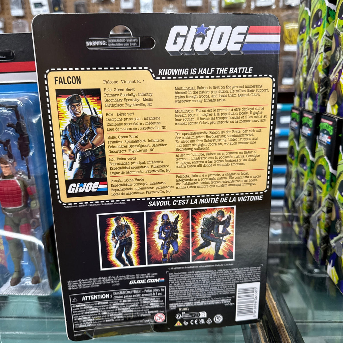 G.I. Joe Classified - VINCENT R. "FALCON" FALCONE Retro Cardback 6" 1:12 NEW!