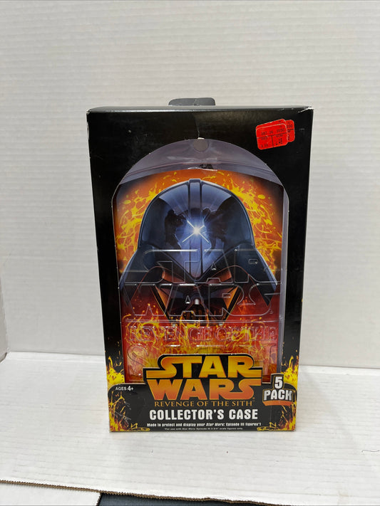 STAR WARS REVENGE OF THE SITH COLLECTOR'S CASE 5 PACK PROTECTIVE CASE Hasbro NEW