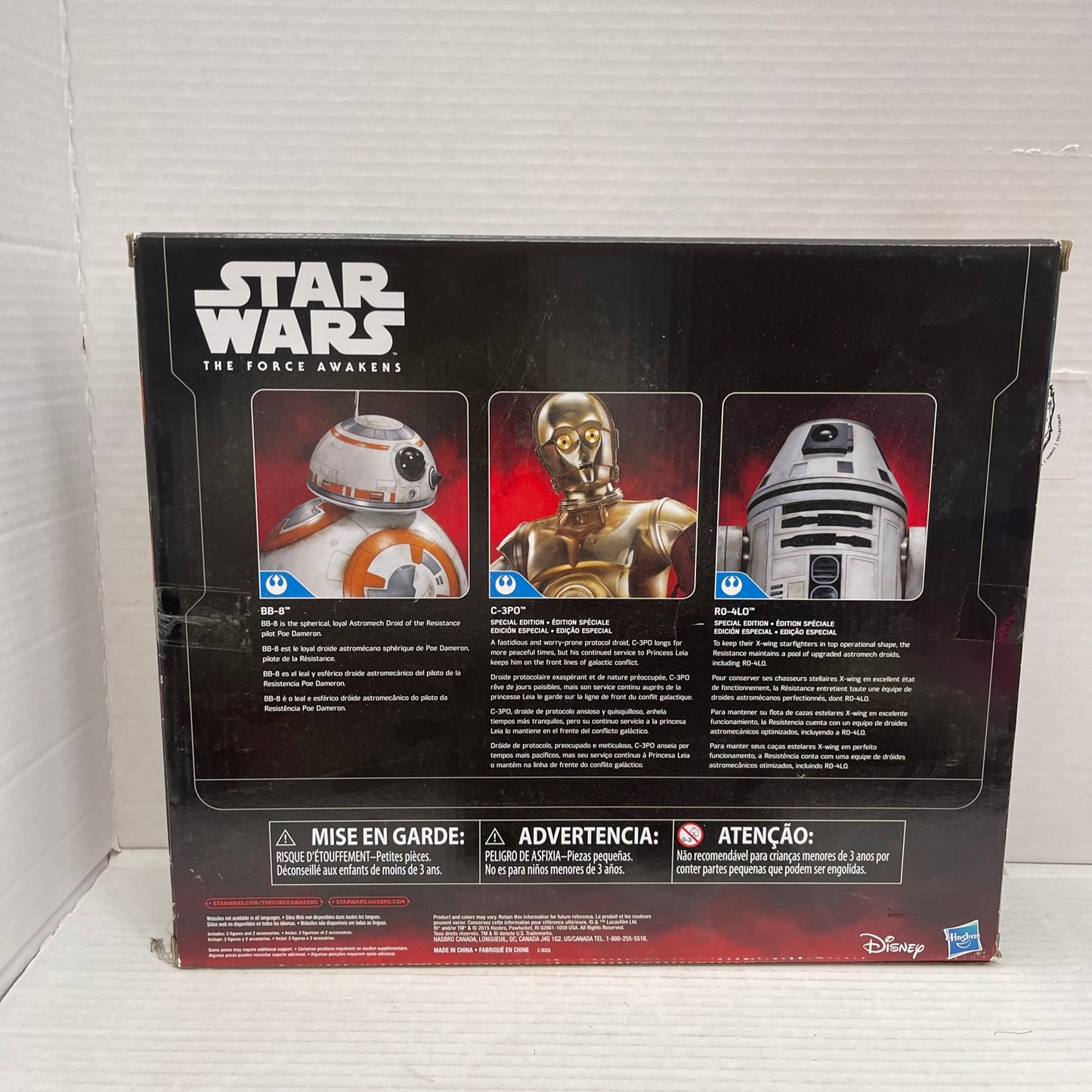 Star Wars The Force Awakens C-3PO 12" BB-8 R0-4LO Droids Target Exclusive