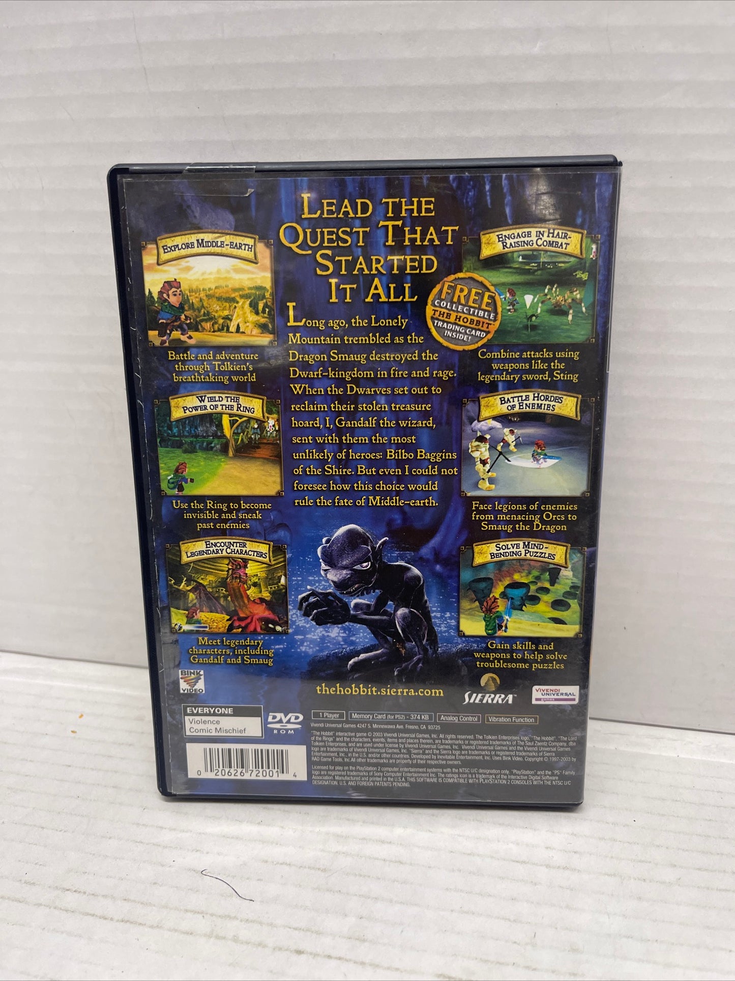 The Hobbit Official Game (Sony PlayStation 2, PS2)