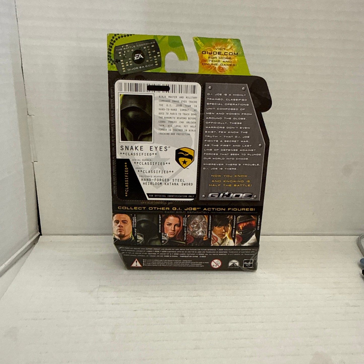 G.I. Joe The Rise Of Cobra Snake Eyes Paris Pursuit Gray Timber Version ROC