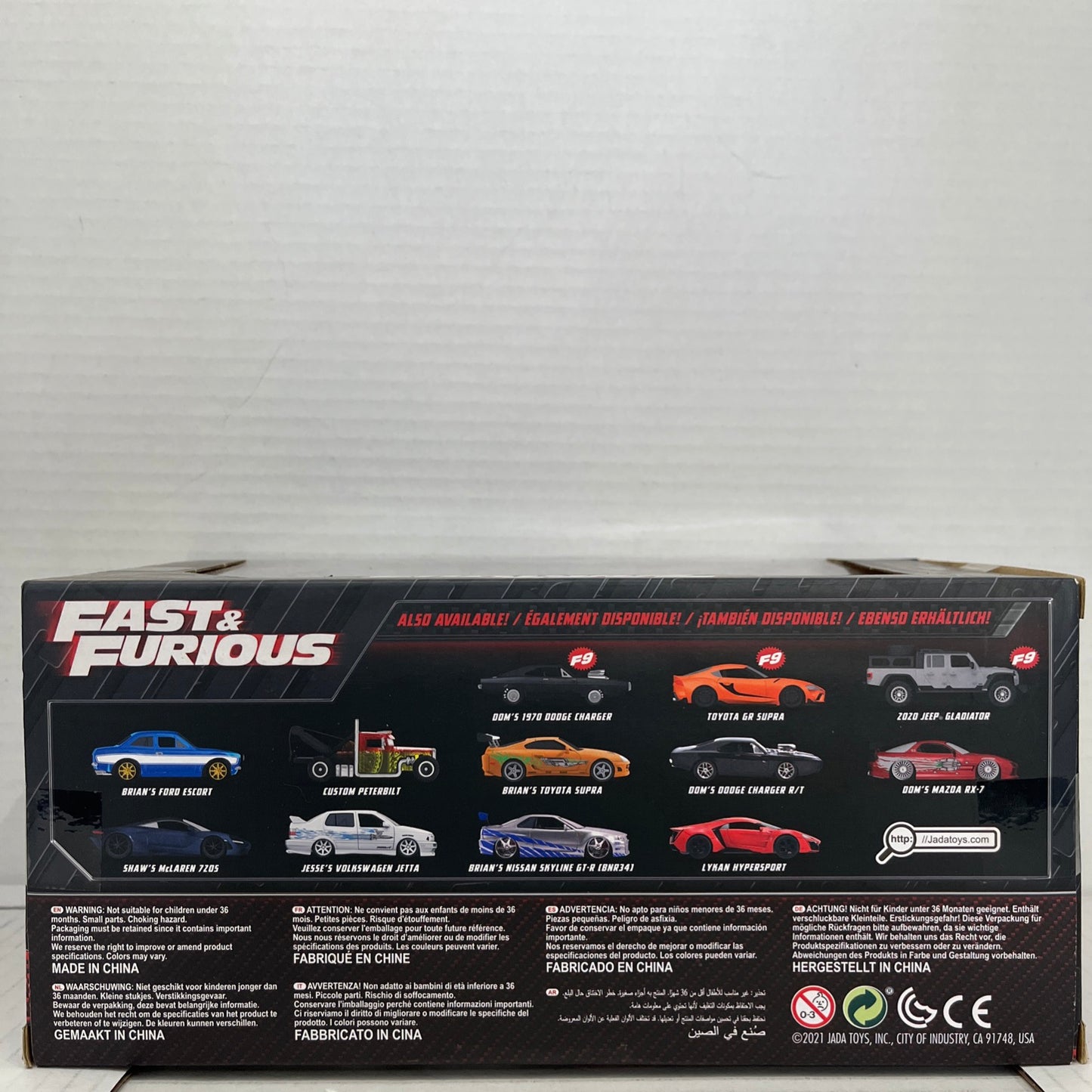 Fast & Furious Dom's Dodge Charger R/T Black Chrome Jada Toy 1:24 Diecast
