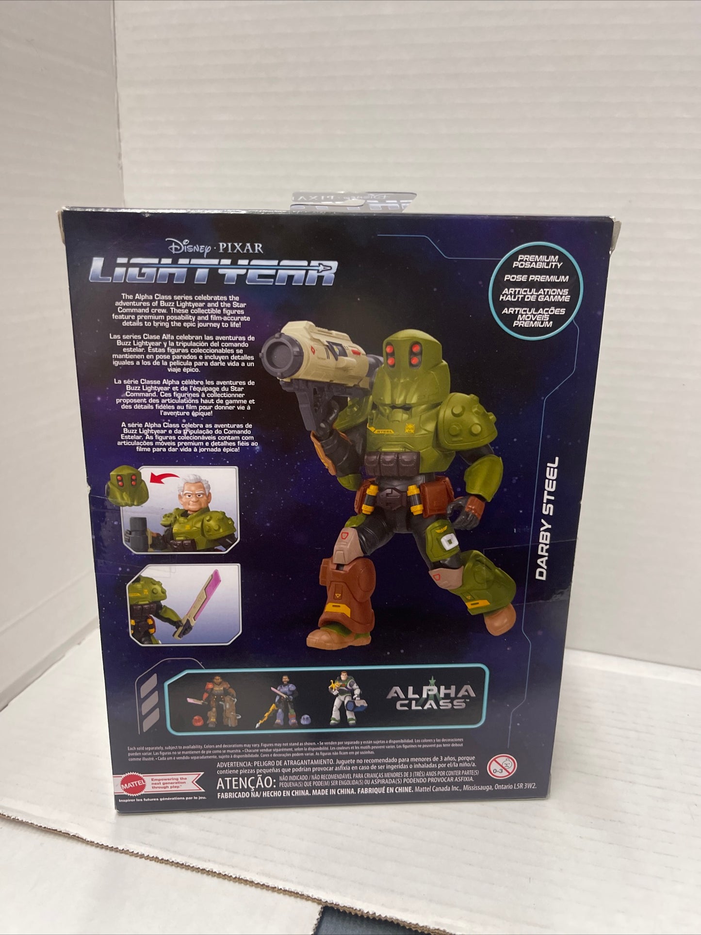 Disney Pixar Lightyear Alpha Class Darby Steel Action Figure - New