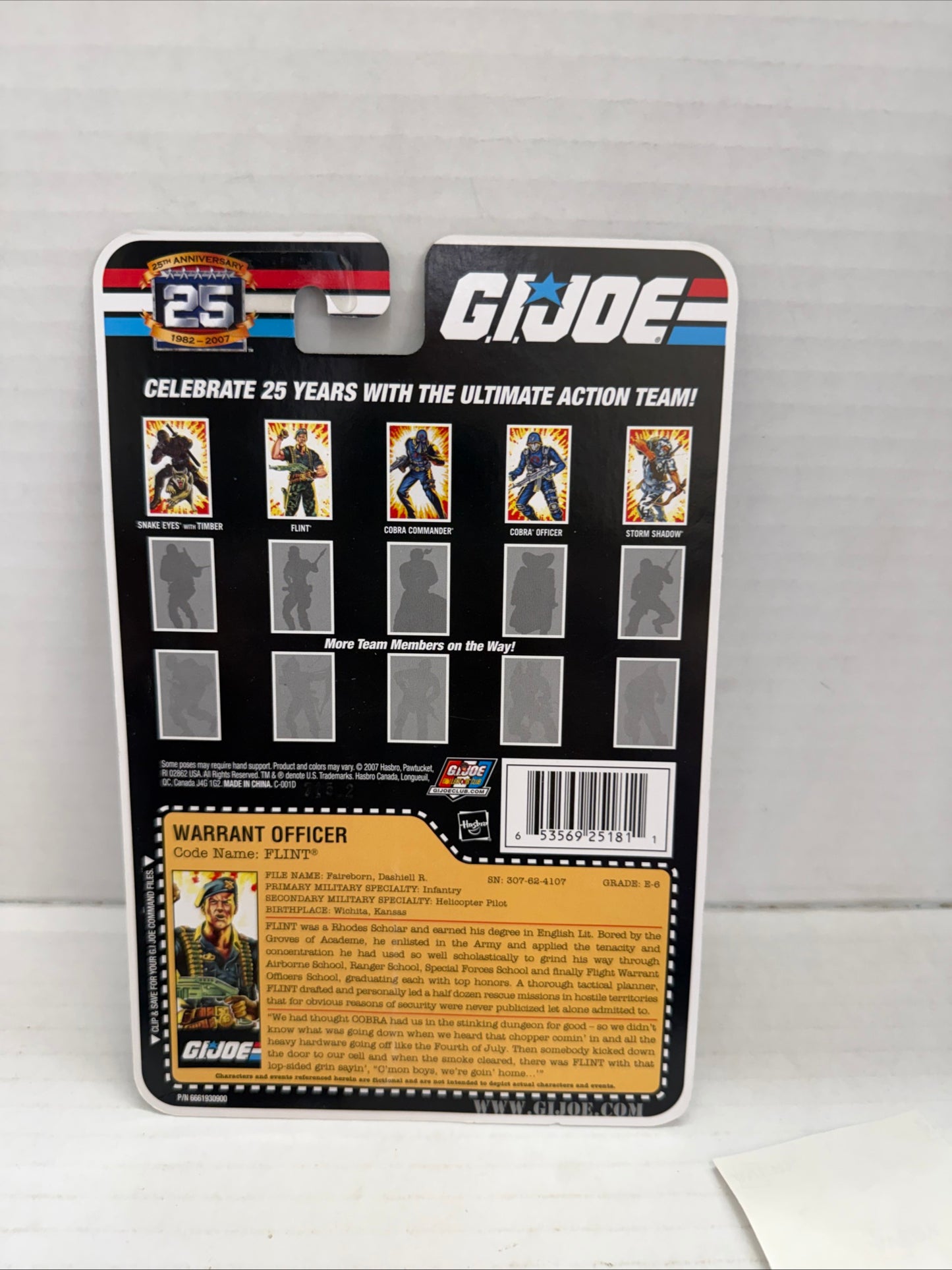 GI Joe 25th Anniversary Flint