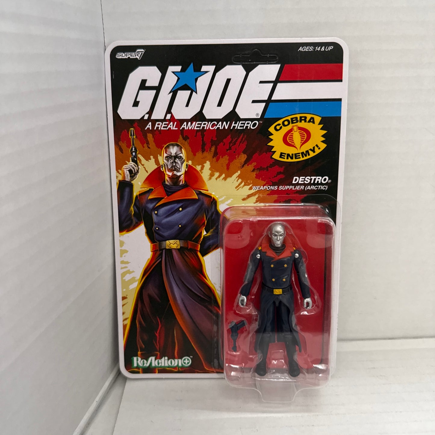 Super7 ReAction+ GI JOE DESTRO ARCTIC O-Ring 3.75" Action Figure