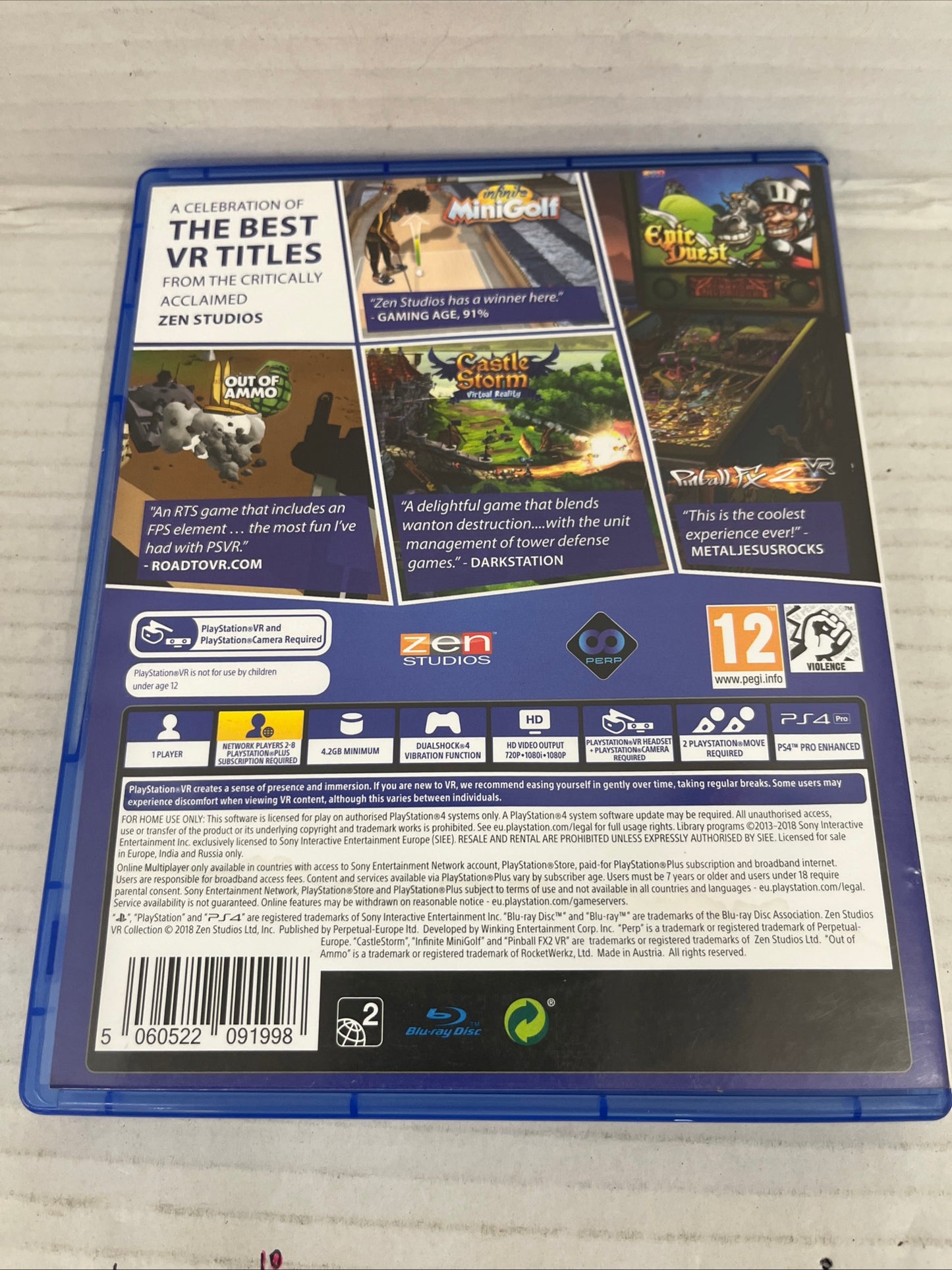 Zen Studios Ultimate VR Collection (PSVR) (PlayStation 4)