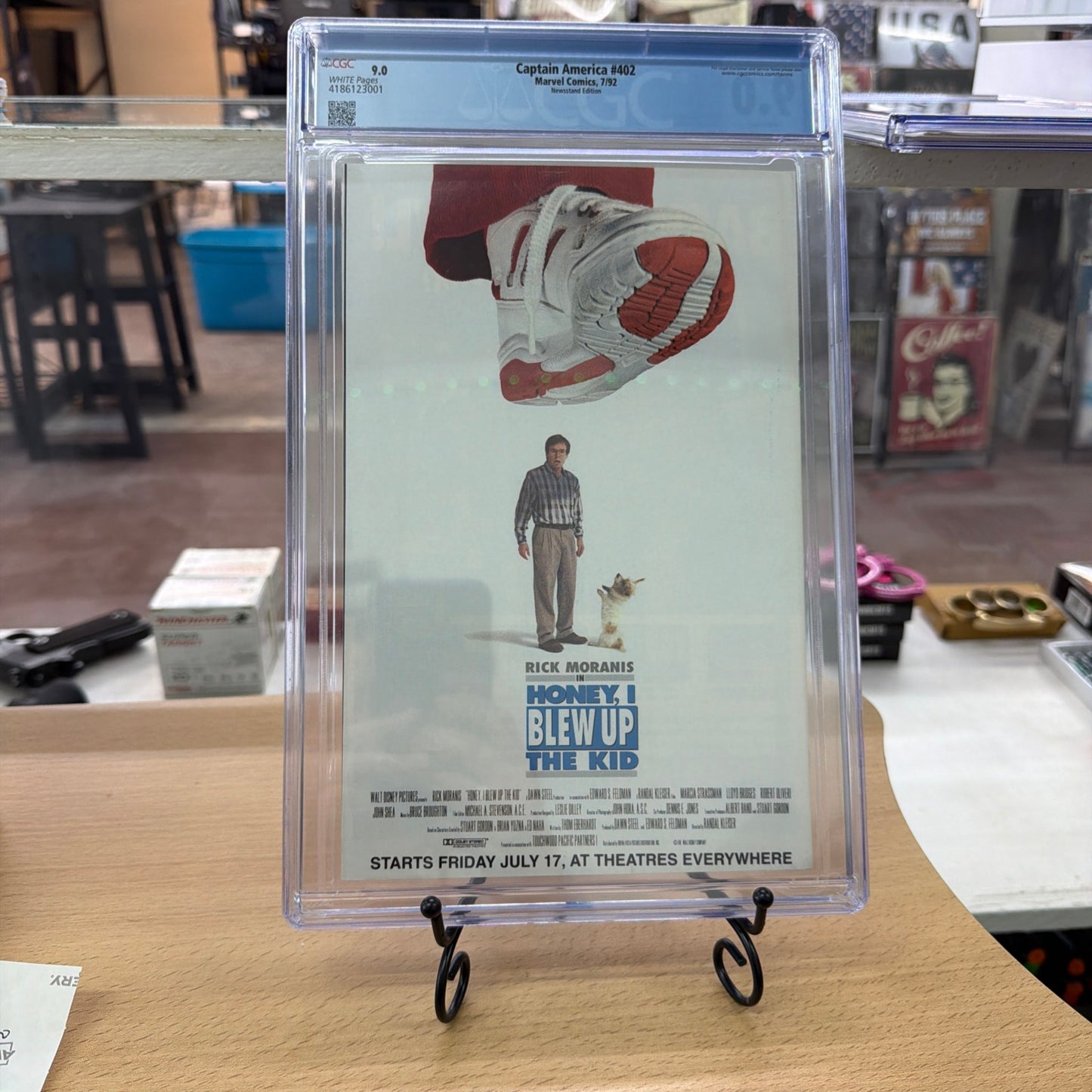 Captain America #402 (1992) - "Man and Wolf" Saga - Good Cond. CGC 9.0