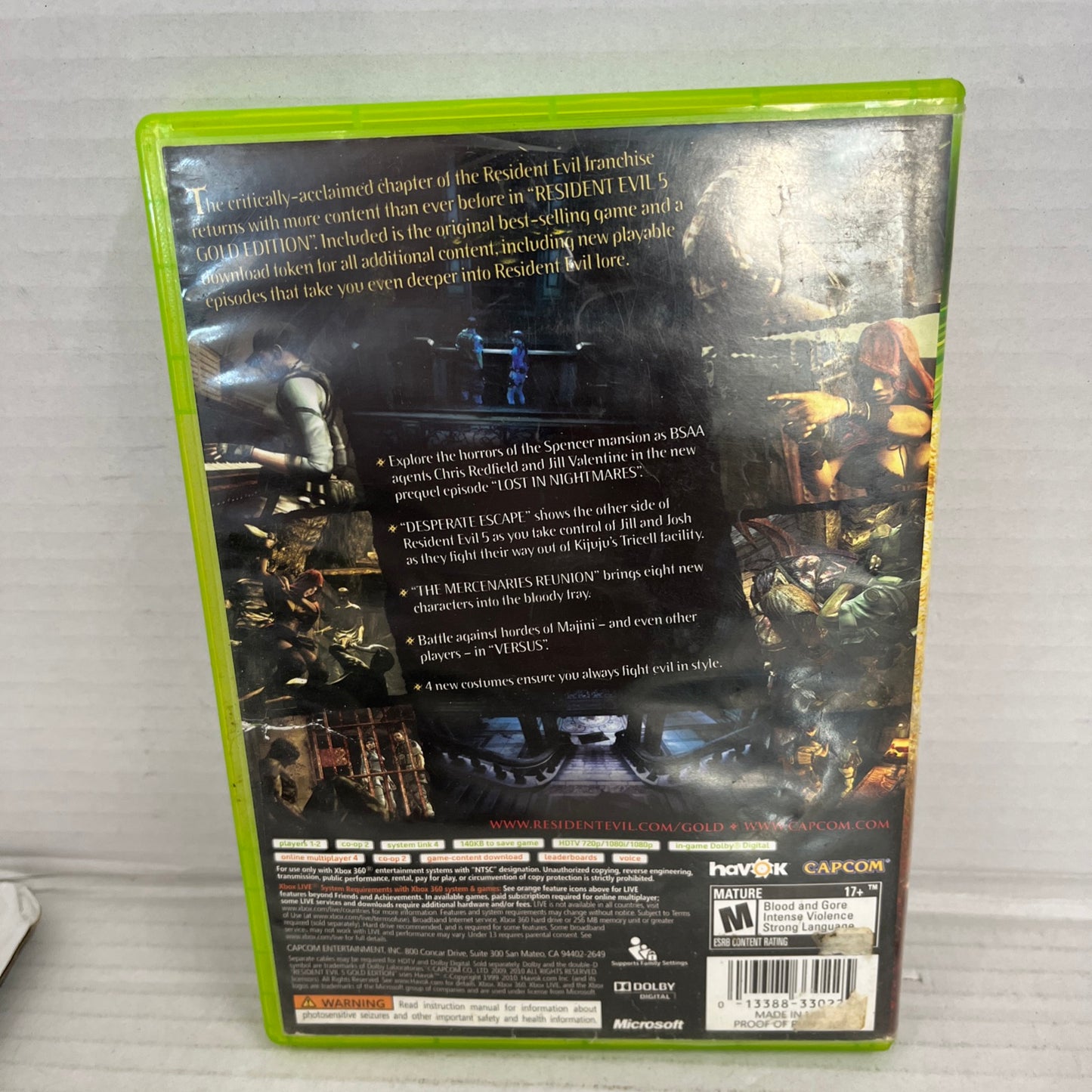 Resident Evil 5 Xbox 360