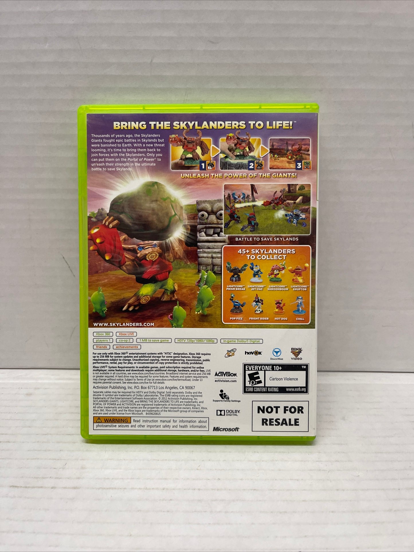 Skylanders: Giants (Microsoft Xbox 360, 2012)