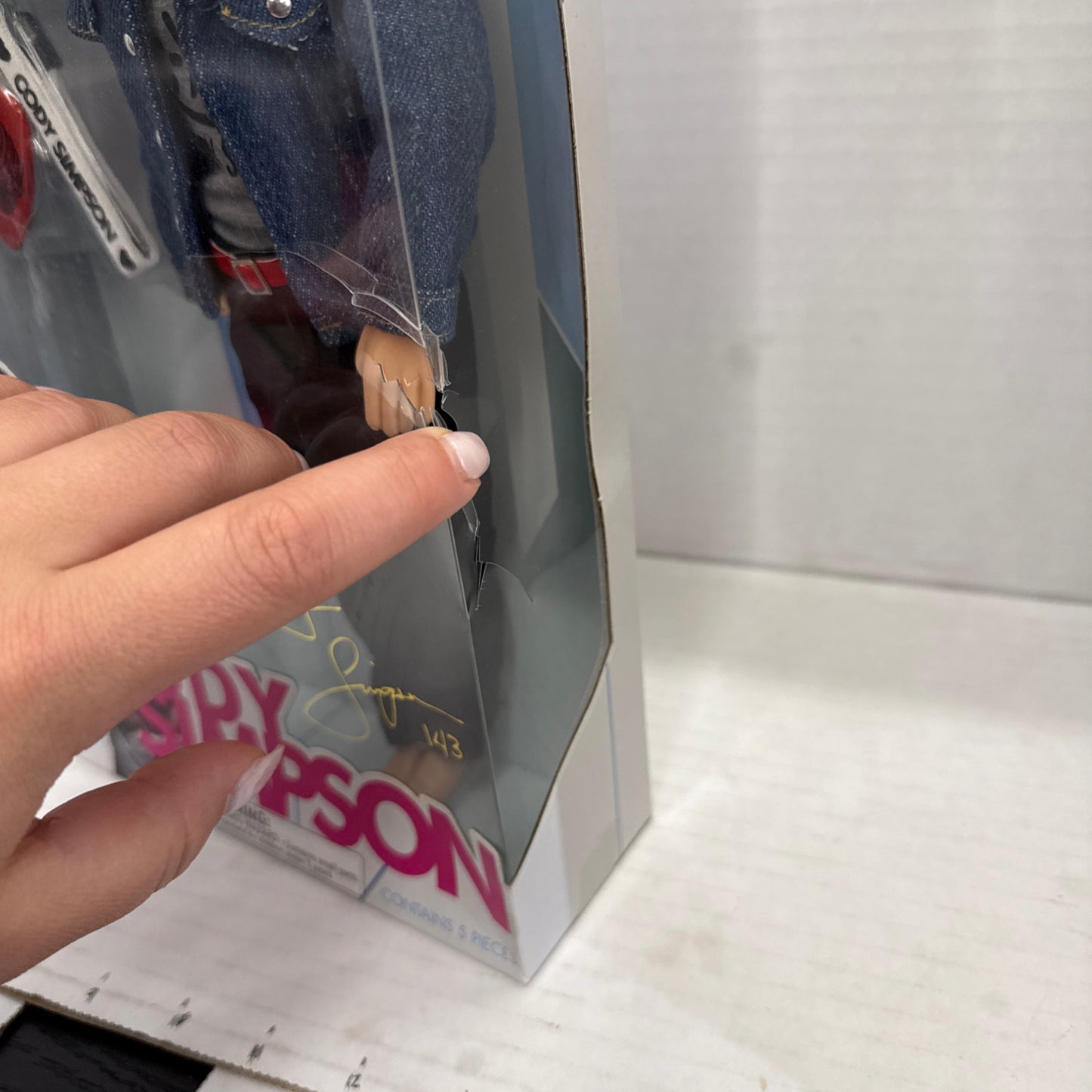 CODY SIMPSON FASHION DOLL W GUITAR PICK CHARM NEW IN BOX 2011 Damaged Package
