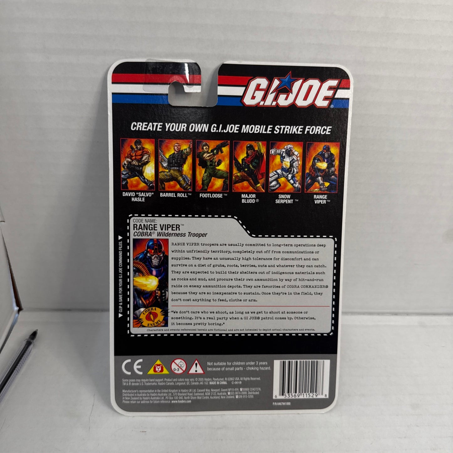 GI Joe RANGE VIPER Exclusive Hasbro Factory Sealed G.I. Joe Cobra