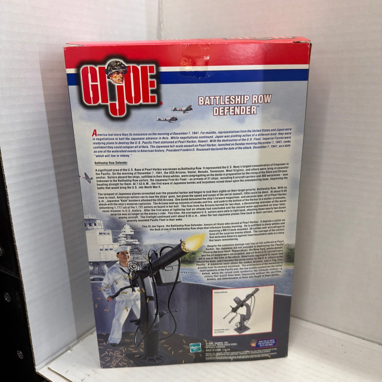 GI Joe Battleship Row Defender Hasbro 12" Action Figure 2000 Pearl Harbor