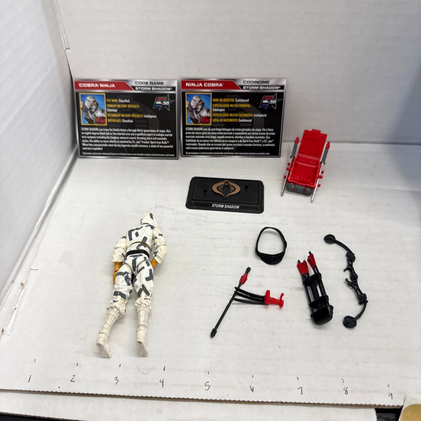 Gi Joe 3.75 Action Figure Loose Storm Shadow 2015
