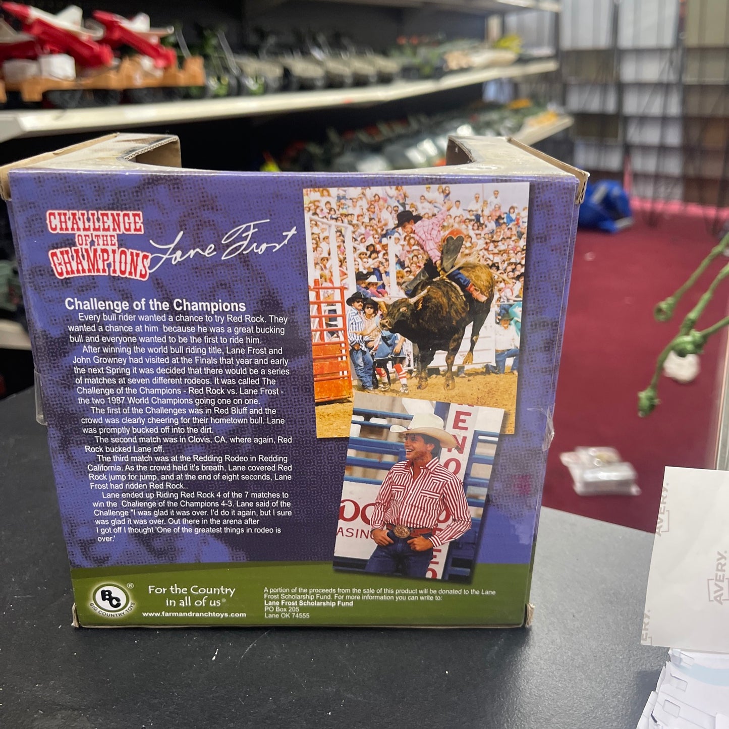 Big Country Toys 1/20 Lane Frost and Red Rock Set
