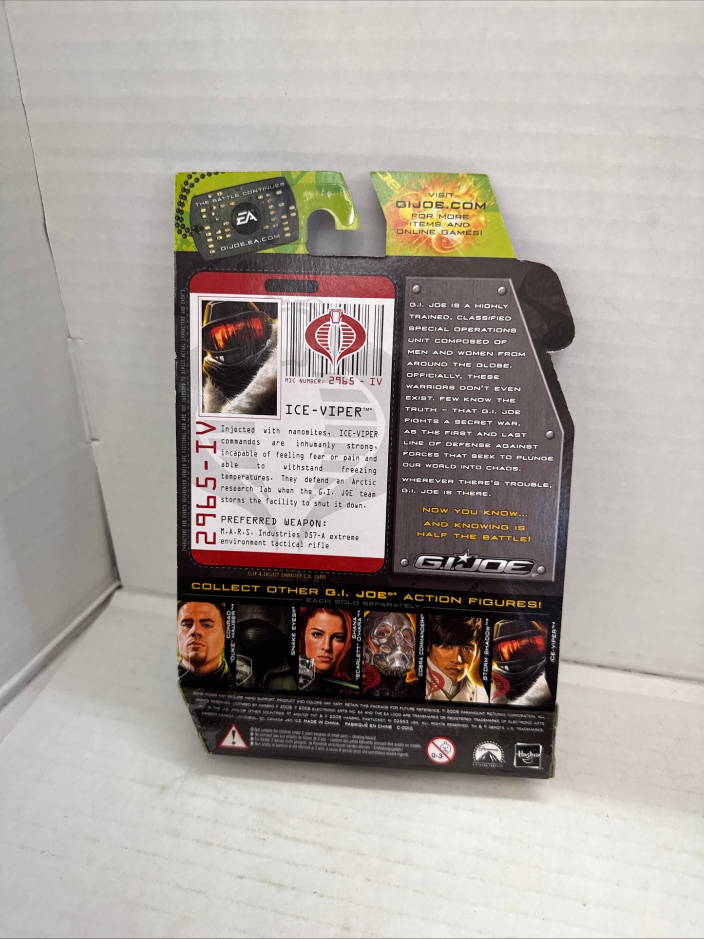 GI JOE THE RISE OF COBRA MOVIE ICE-VIPER ARCTIC ASSAULT