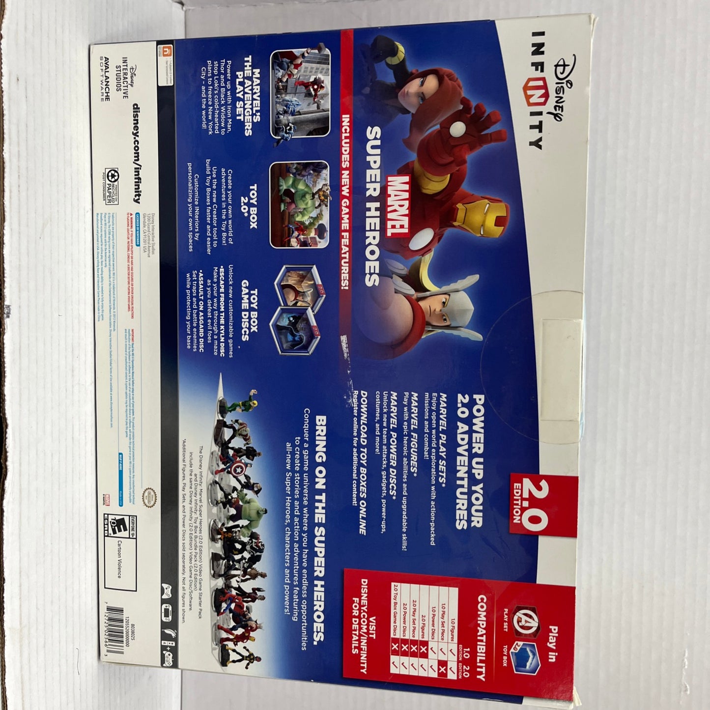 Sealed WII U Disney Infinity 2.0 Marvel Super Heroes Game Starter Pack