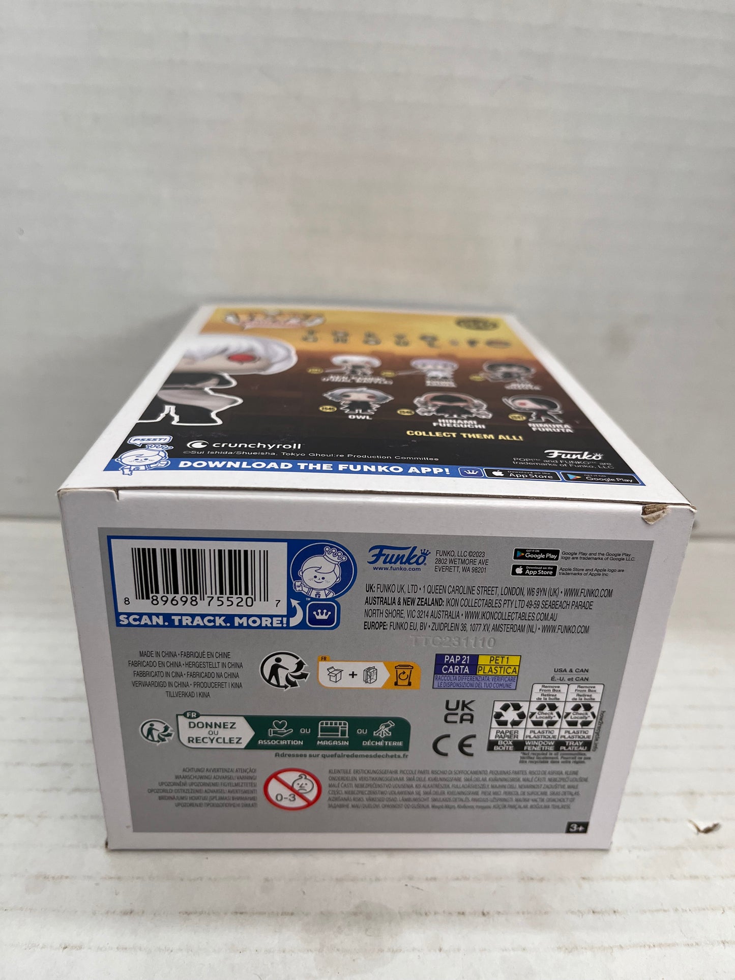 Ken Kaneki Final Battle #1542 ~ Funko Pop Animation Tokyo Ghoul in Protector