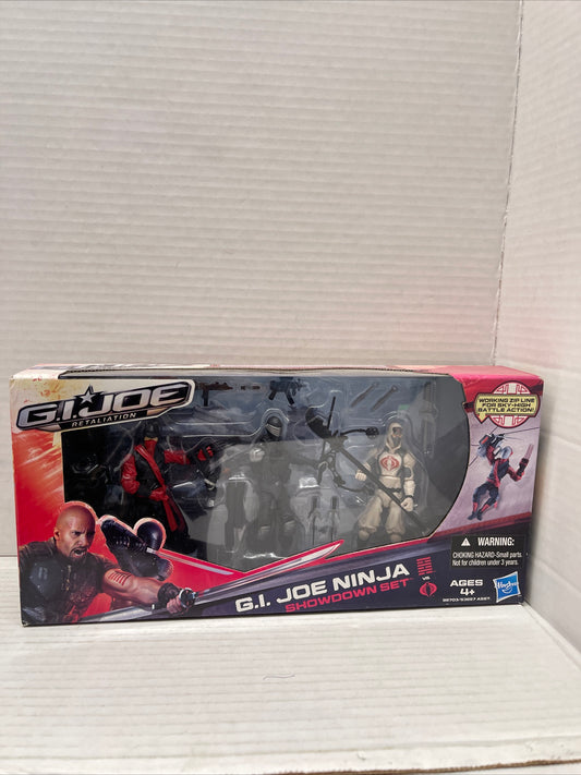 Hasbro G.I. Joe Retaliation G.I. Joe Ninja Showdown Action Figure Set NIB 3:75”