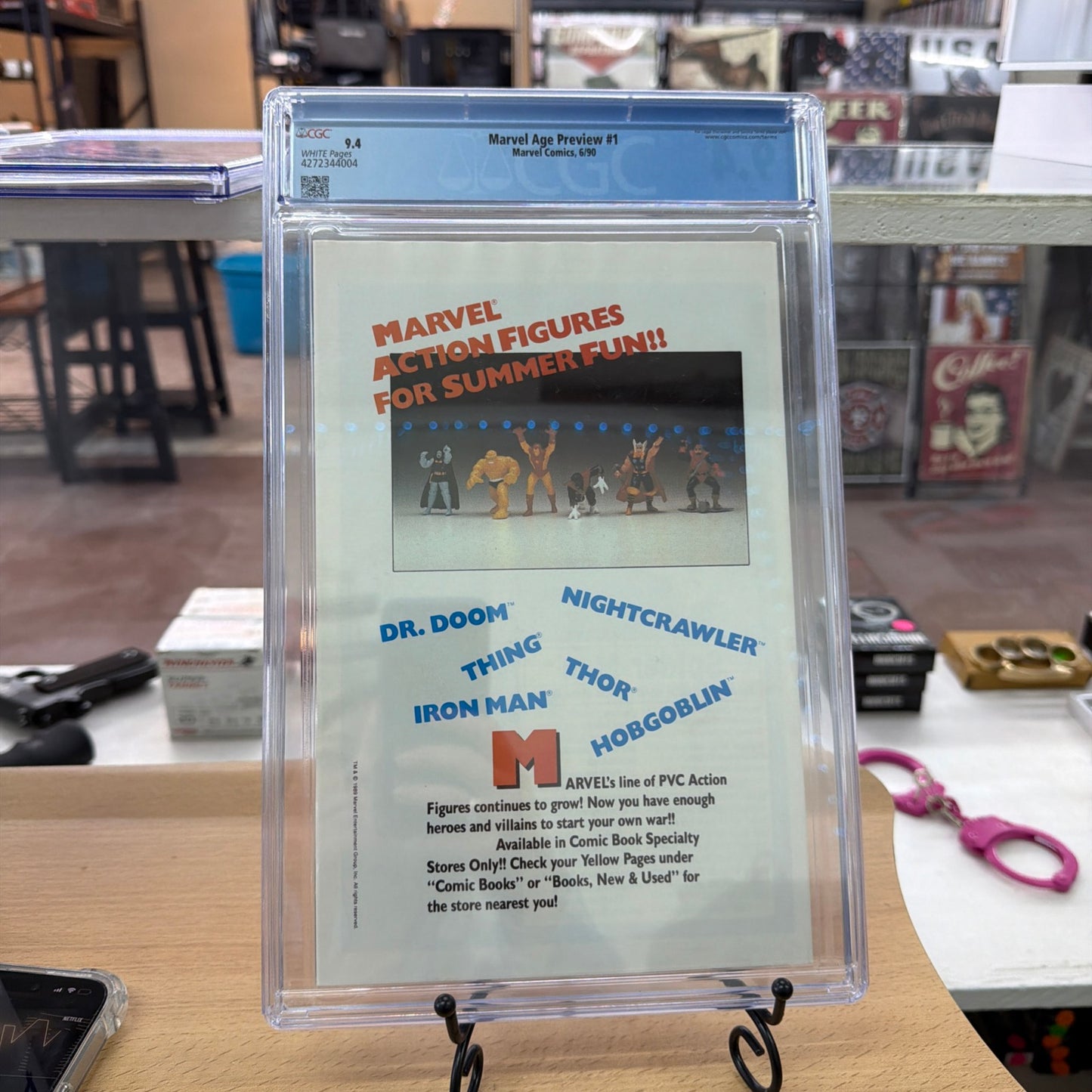 MARVEL COMICS MARVEL AGE PREVIEW #1 COMIC BOOK 1990 CGC 9.4