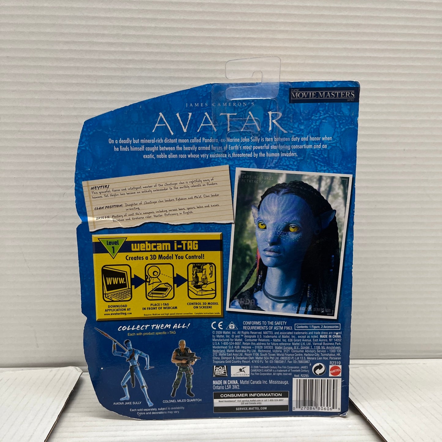 NEYTIRI ( 6" ) ORIGINAL AVATAR MOVIE ( 2009 ) ACTION FIGURE WITH BOW & ARROW