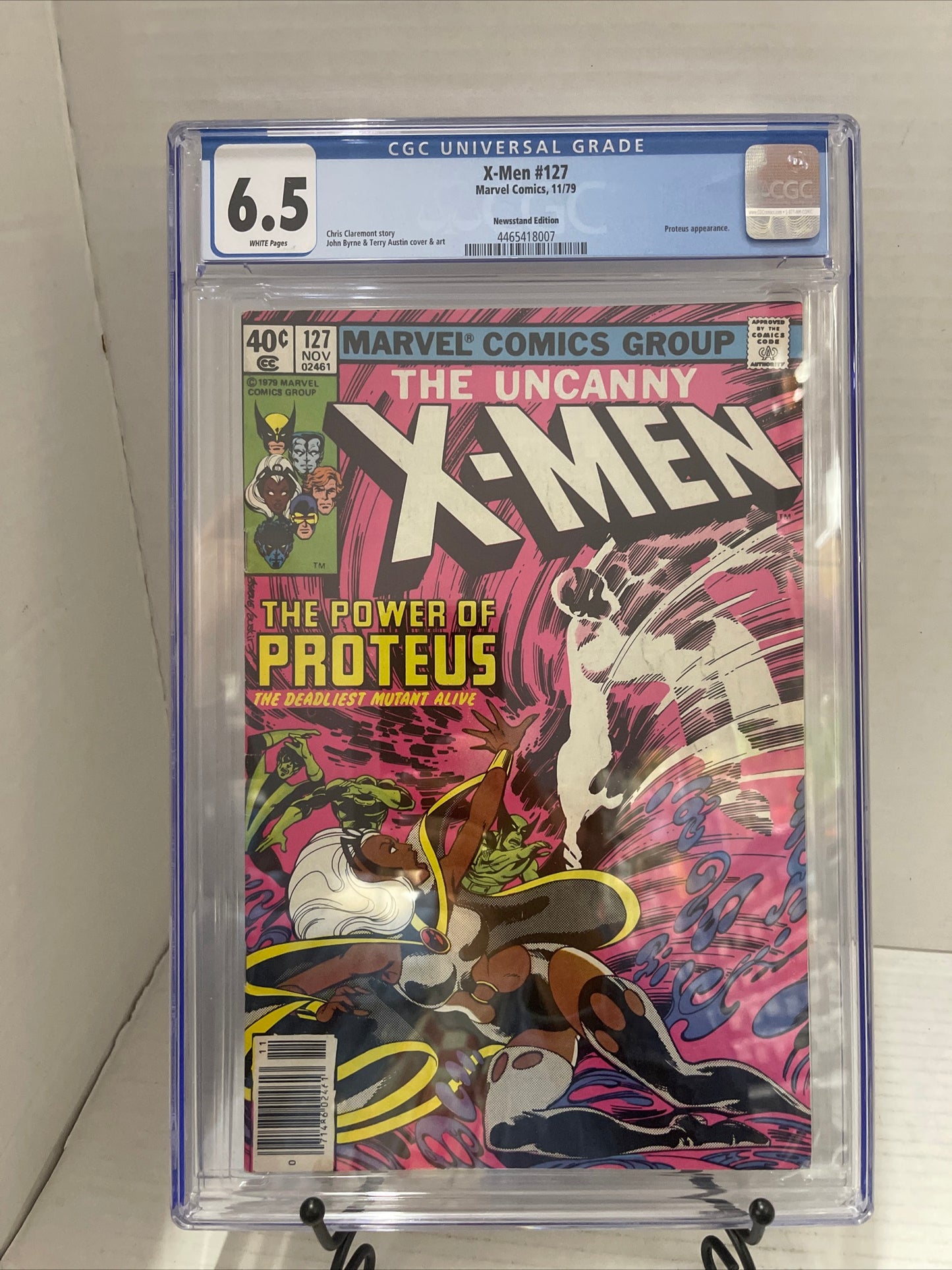 Uncanny X-men #127 Proteus 1st Appearance Marvel COMIC 1979 CGC GRADED 6.5