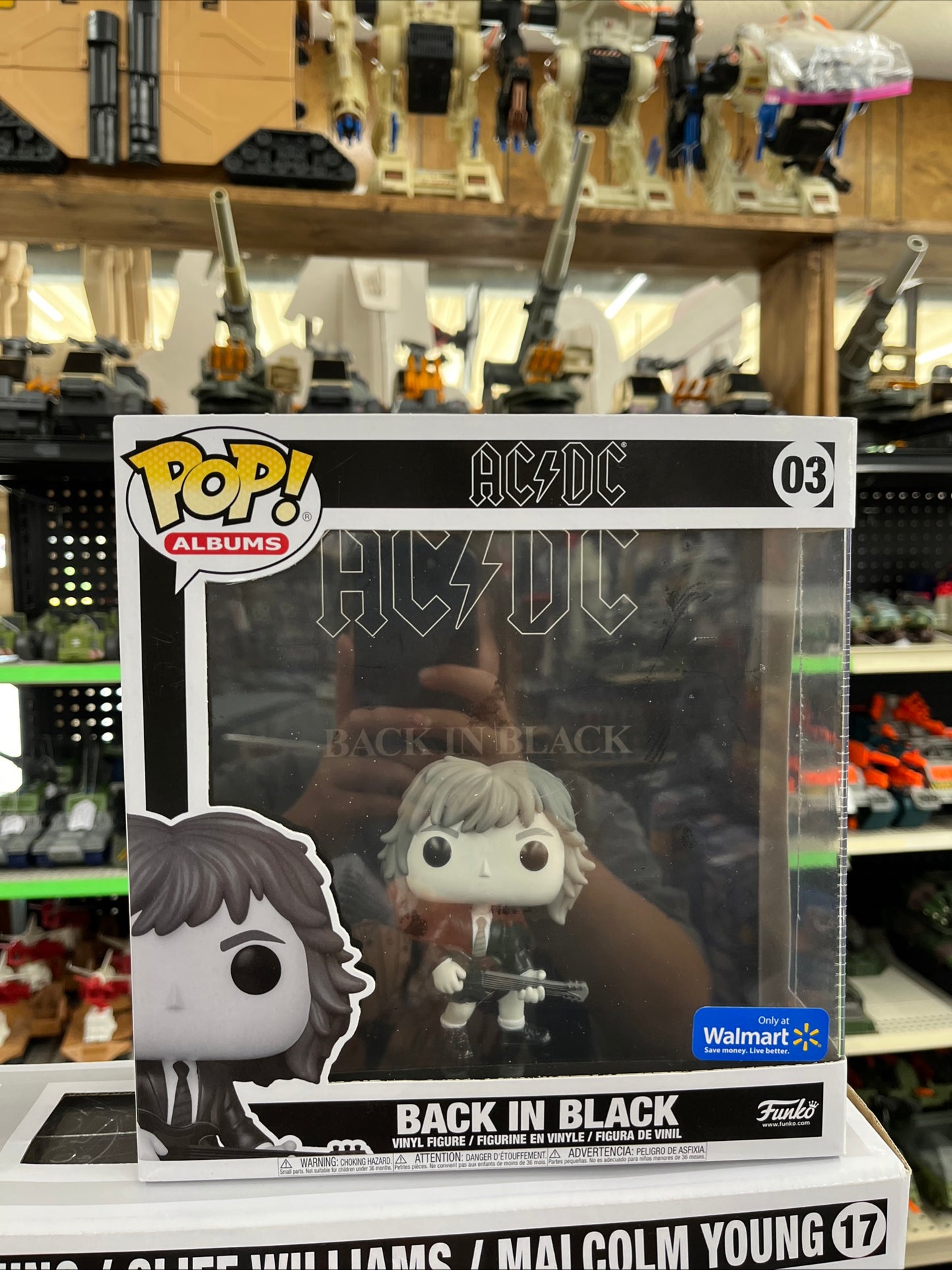 Funko Pop! Back in Black 03 Walmart Exclusive AC/DC Album Cover Vinyl Figure Toy
