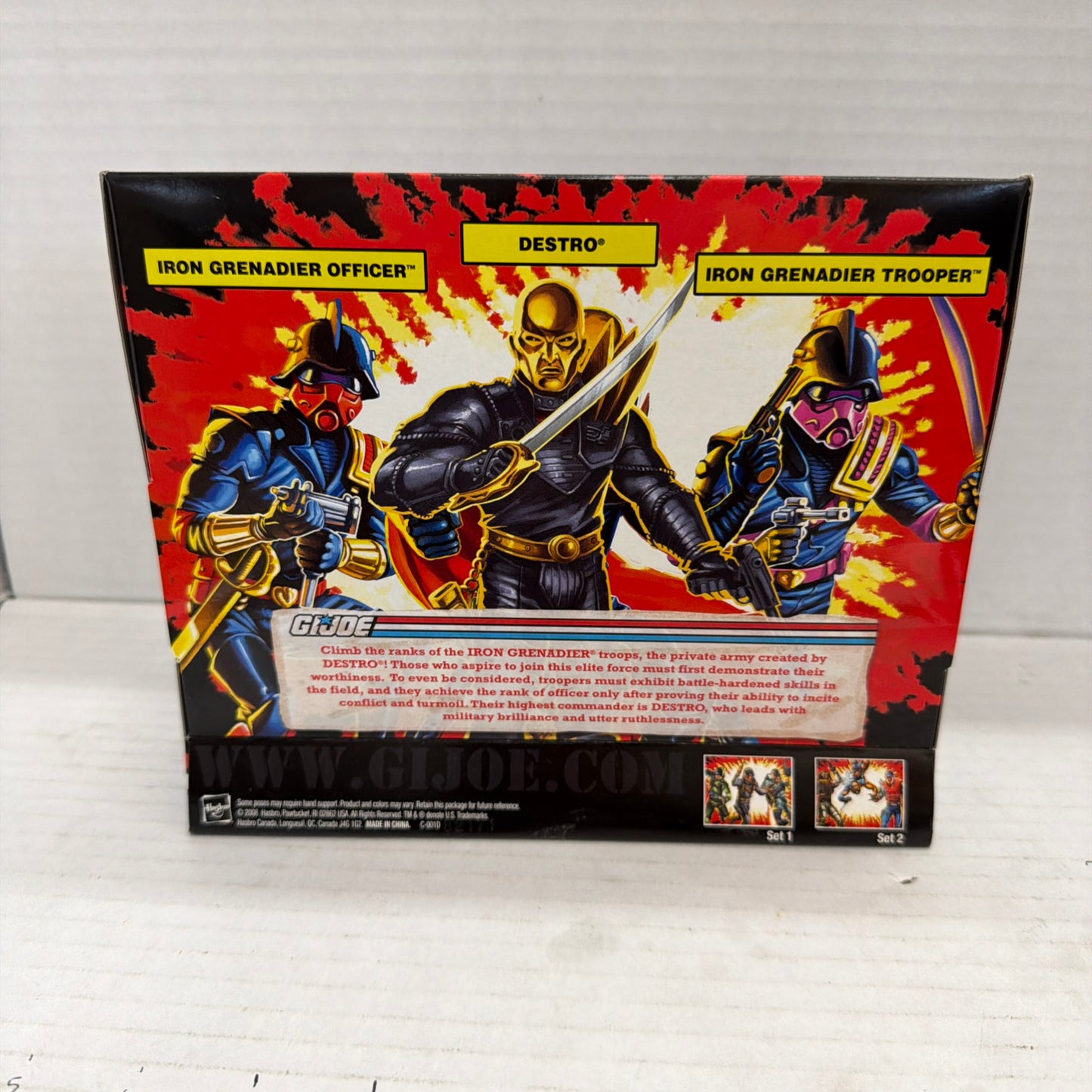 Hasbro GI Joe 25th Anniversary IRON GRENADIER COMMAND 3-pack Factory Sealed 2008