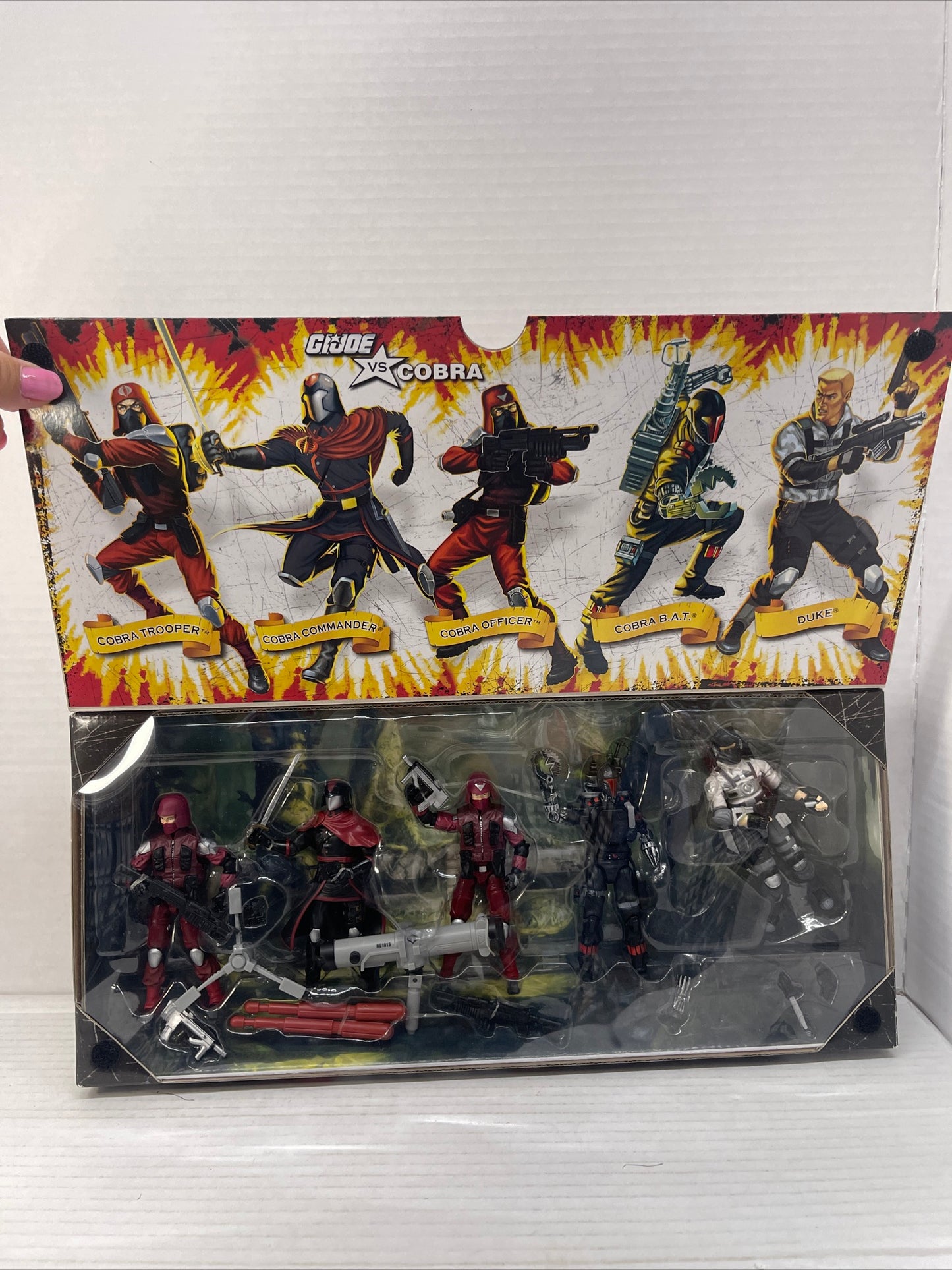 GI Joe 25th Anniversary Resolute Set 5 Pack New Duke Cobra Commander B.A.T.