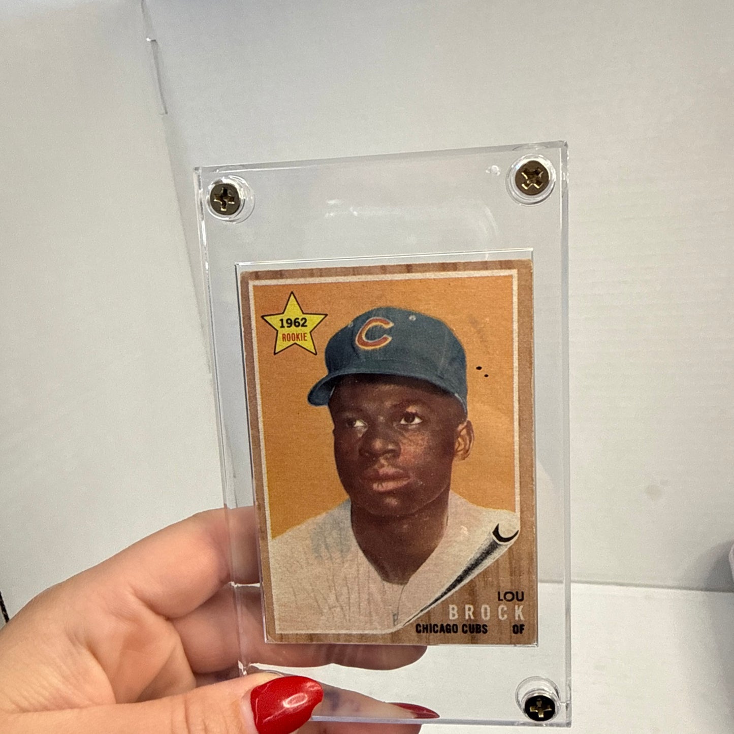 1962 Topps Lou Brock RC #387 Good+ NO CREASES See Pics!