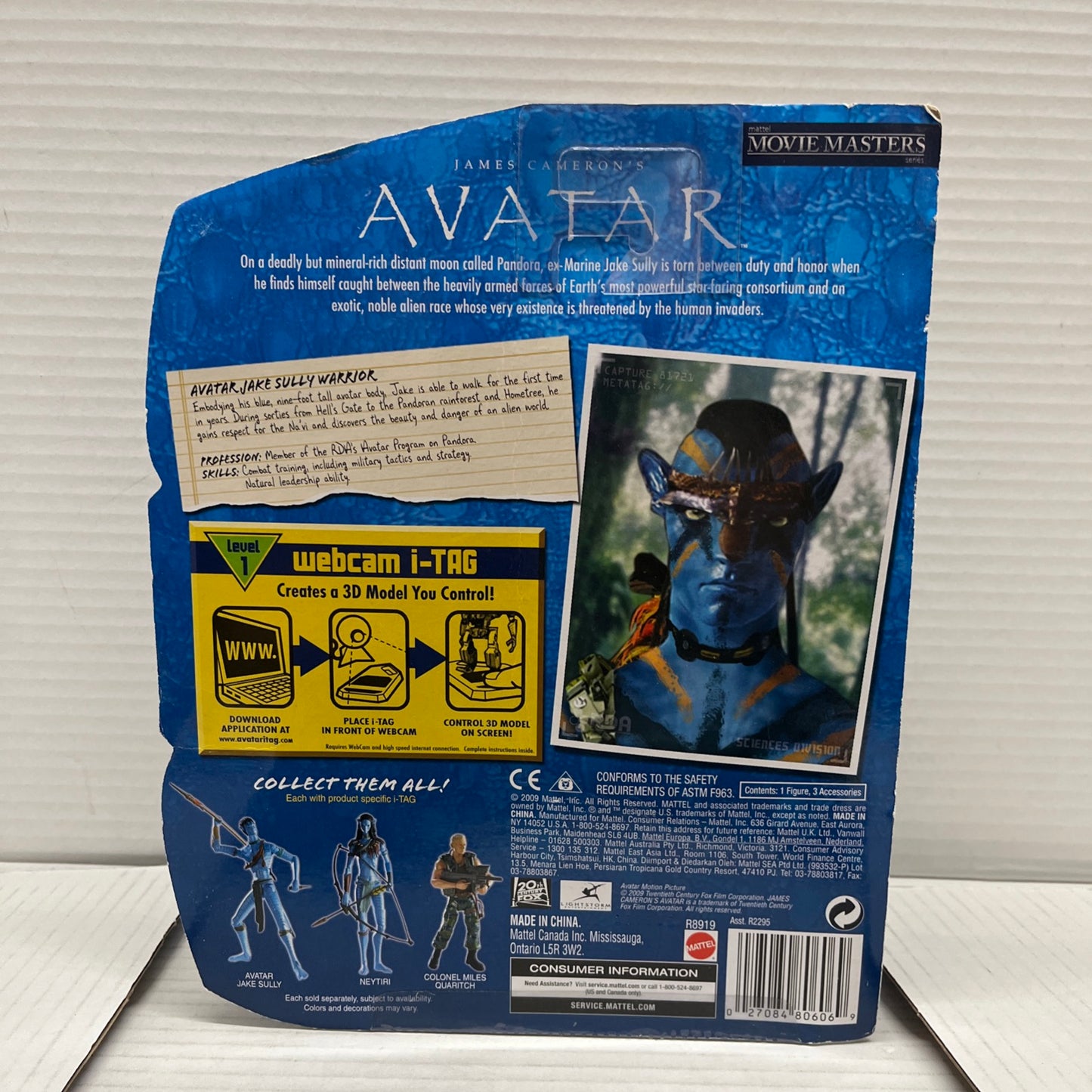 James Cameron's AVATAR Action Figure - COL. MILES QUARITCH 2009 New sealed