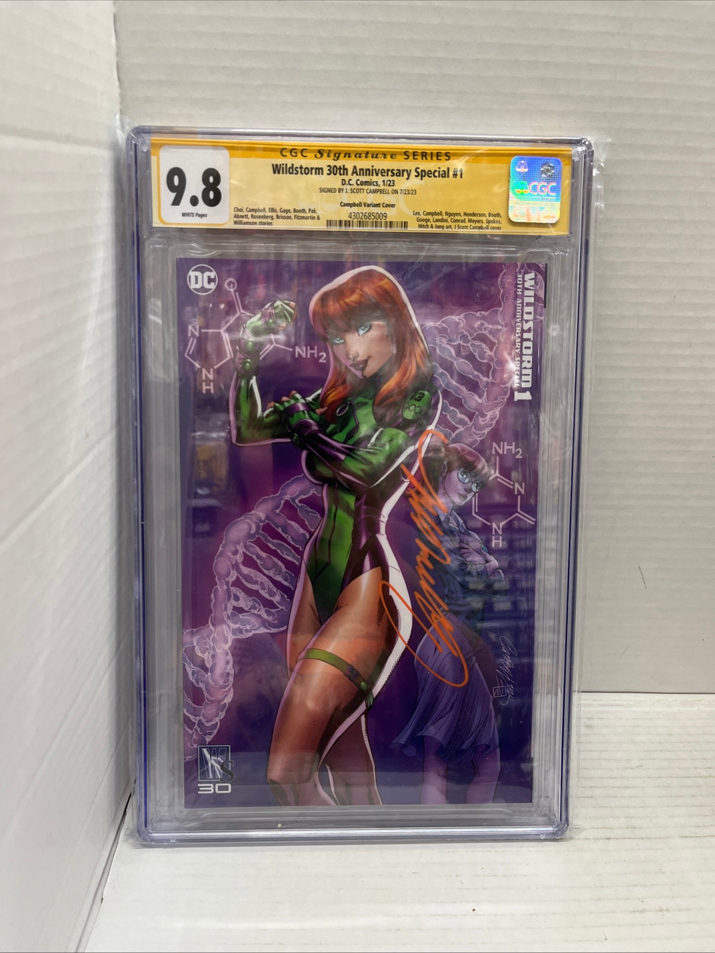 Windstorm 30th Special #1 CGC Signature Series 9.8 J. Scott Campbell 1/23