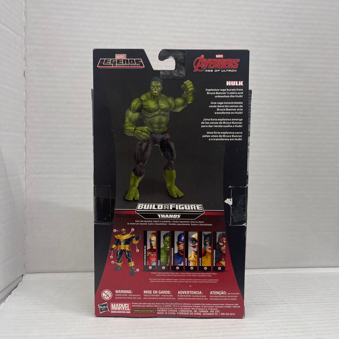 Marvel Legends - Hulk (Avengers Age of Ultron) Thanos BAF. Hasbro 2015