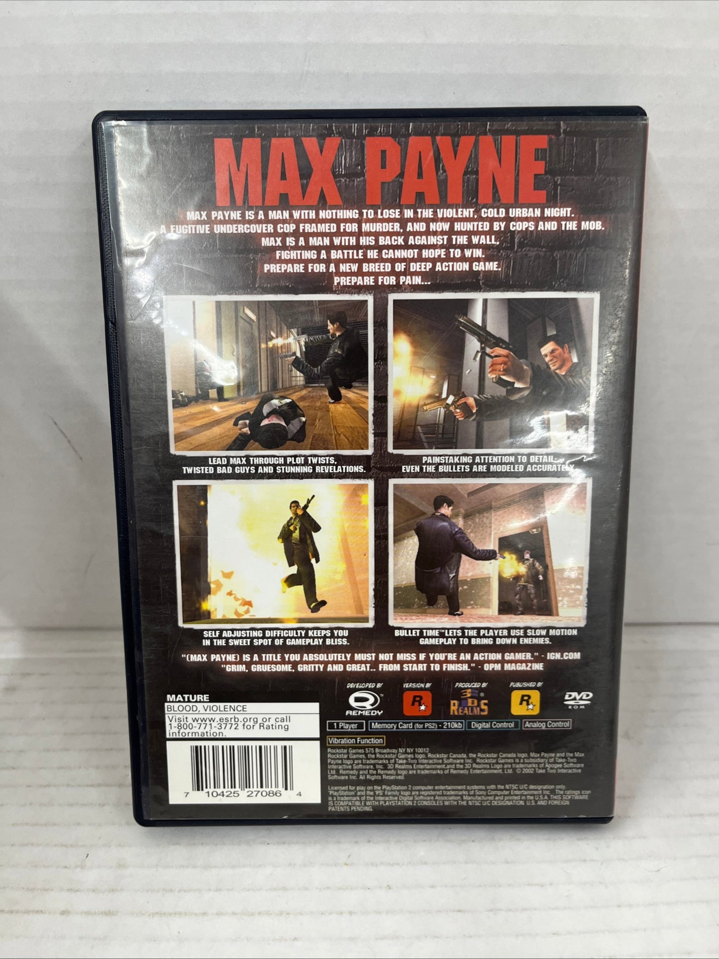 Max Payne (Sony PlayStation 2, 2001)