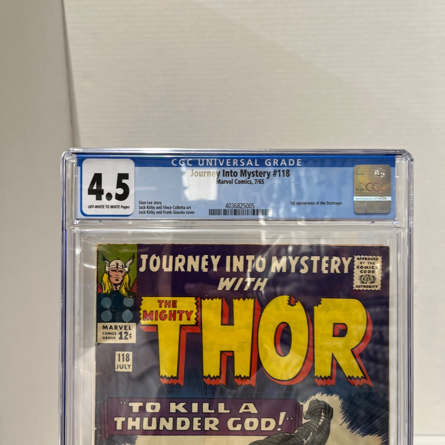 Journey into Mystery #118 (July 1965)1ST APPEARANCE OF THE DESTROYER