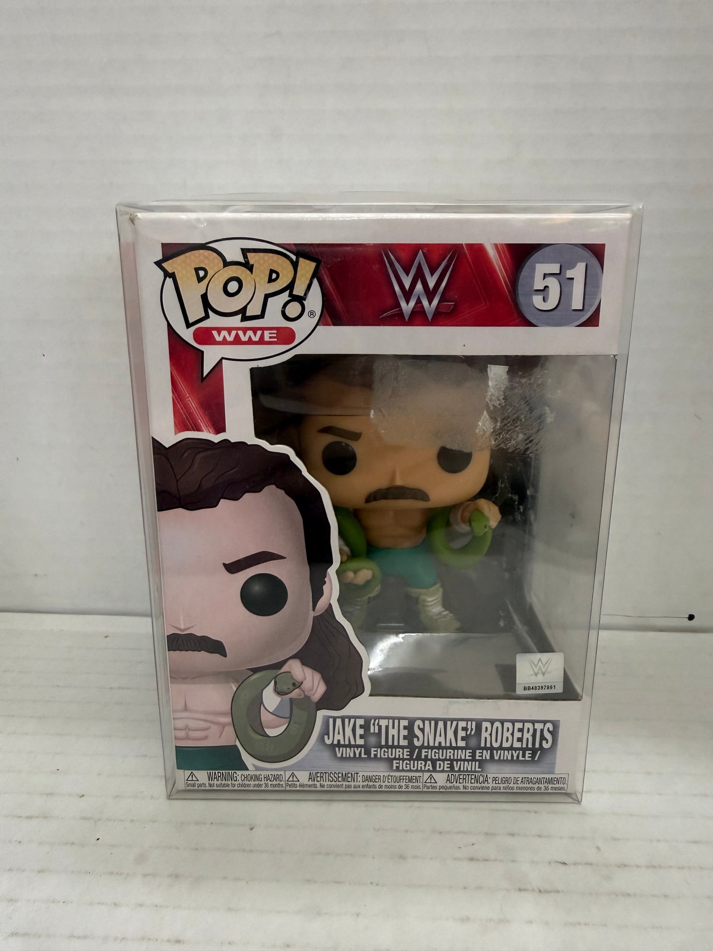 Funko Pop WWE Jake The Snake Roberts #51 Chase w/ Protector