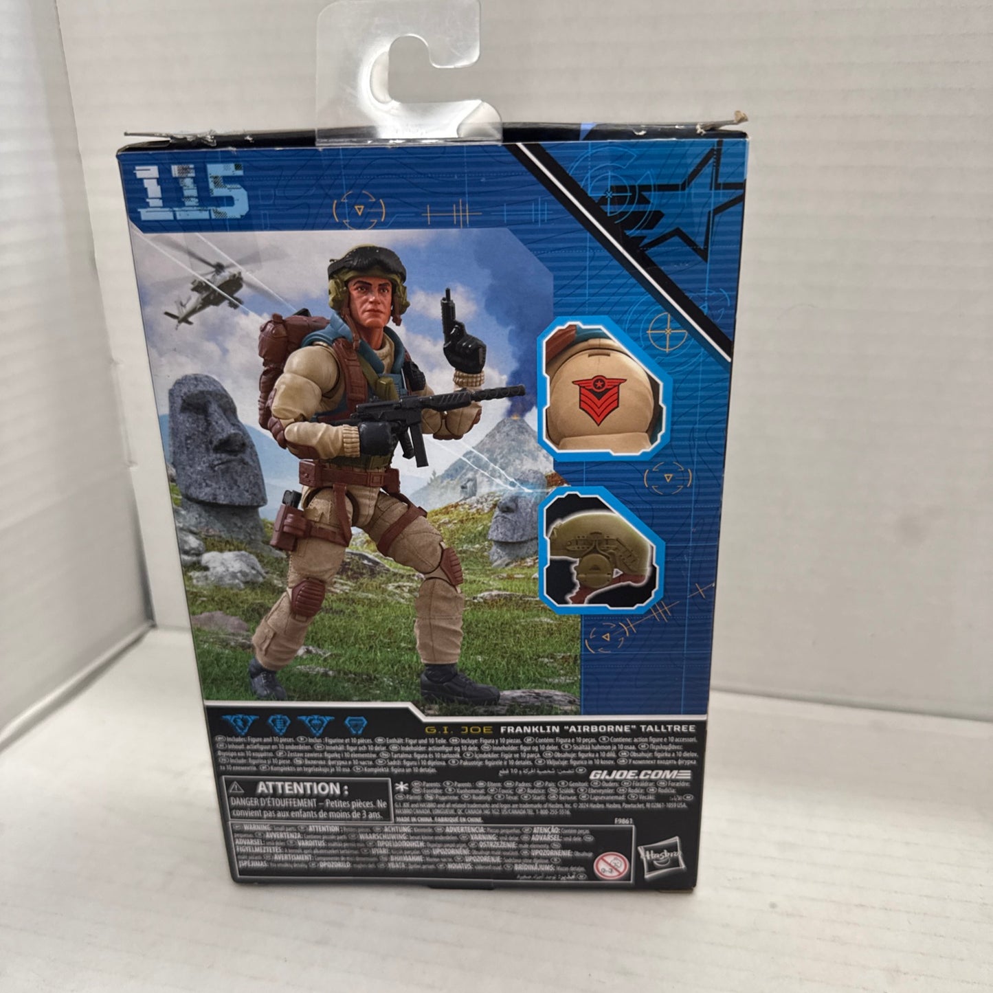 AIRBORNE 115 GI Joe Classified MISB New Action Figure in Box Opened