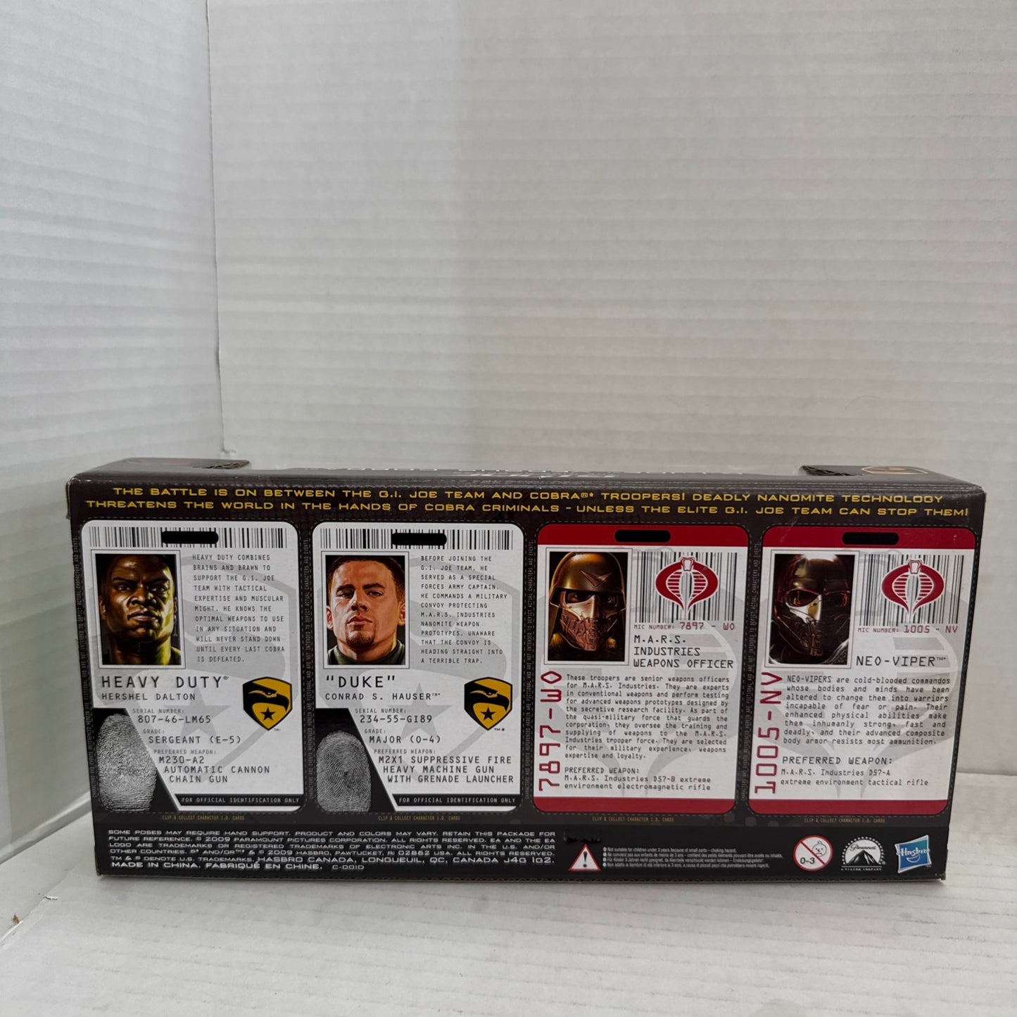 G.I. Joe vs. Cobra - G.I. Joe The Rise of Cobra Kmart Exclusive 4 Pack Box New