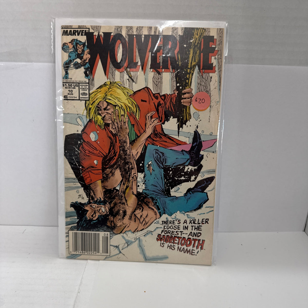 Wolverine (1989) #10 Marvel comics Sabertooth First Silver Fox