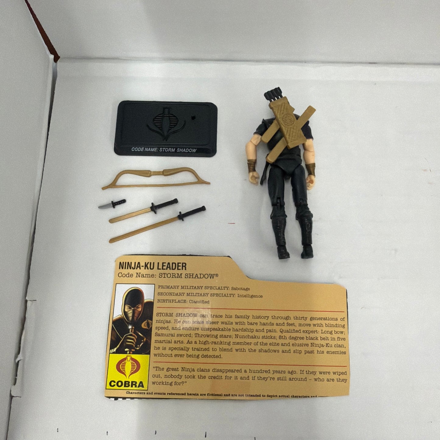 GI Joe Storm Shadow 4" Action Figure 2008 Loose 25th Anniversary