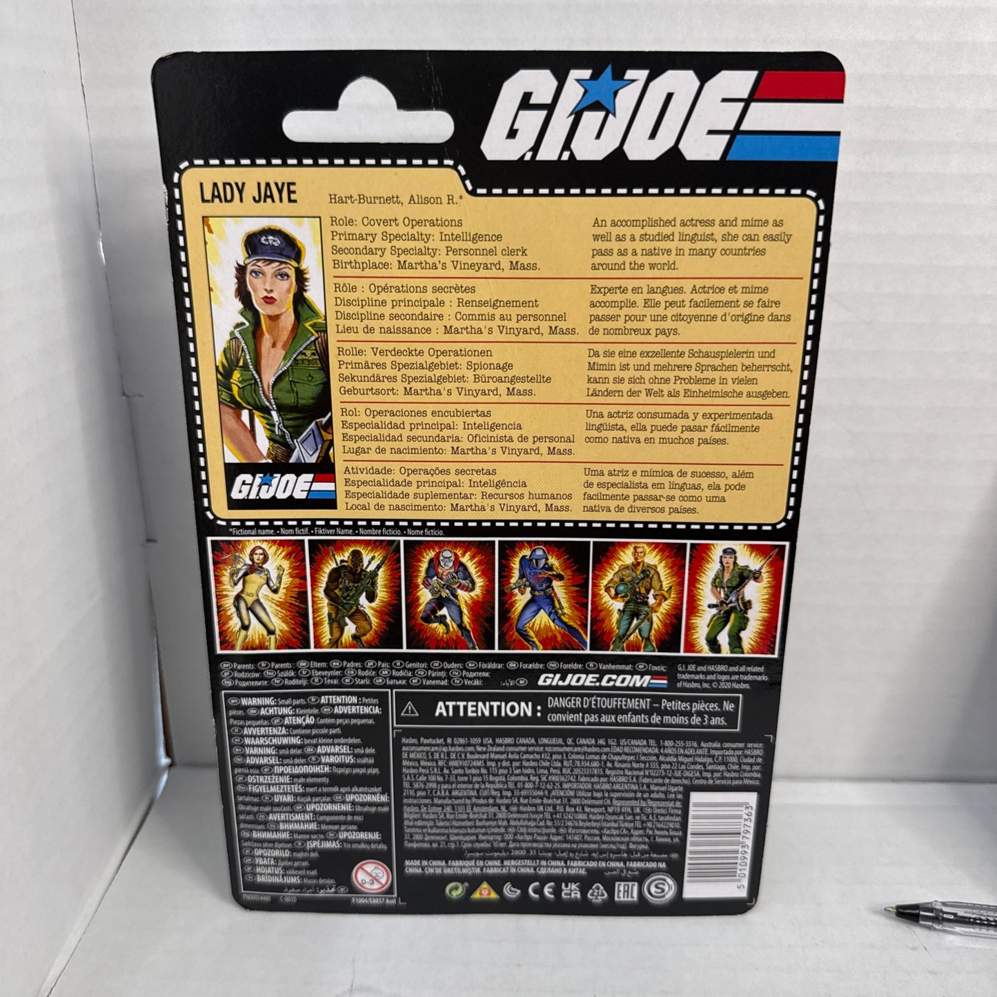 Hasbro GI Joe Retro Lady Jaye 6 inch Action Figure