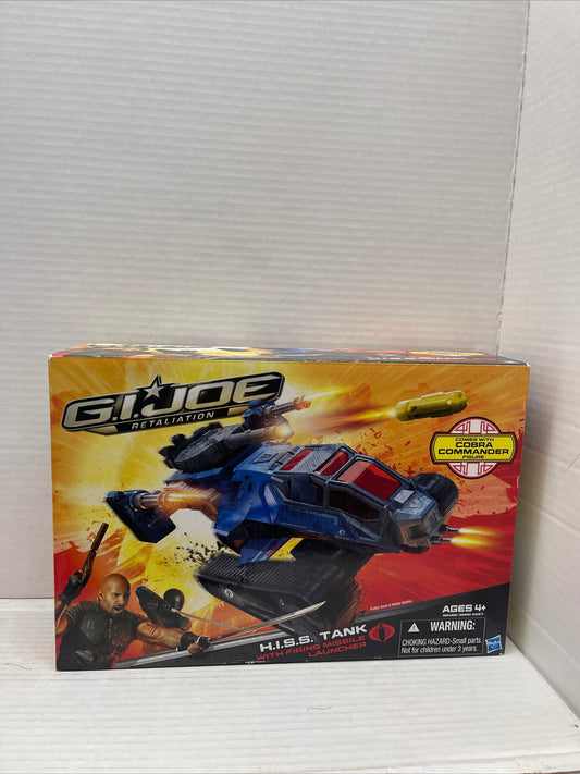 GI JOE RETALIATION HISS TANK W/ COBRA COMMANDER FIGURE HASBRO 3.75 MISB 2011
