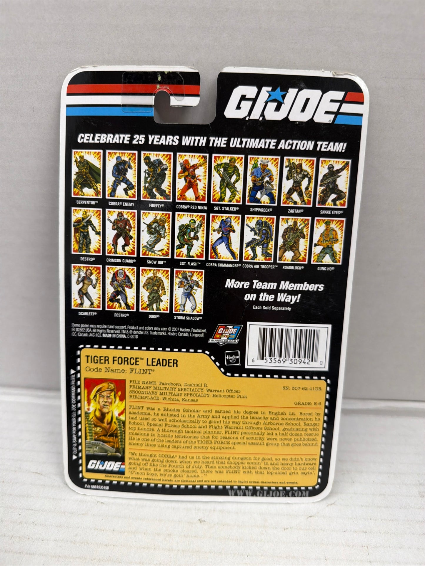 G.I. JOE 25th Anniversary FLINT: TIGER FORCE LEADER Action Figure (Hasbro 3.75")
