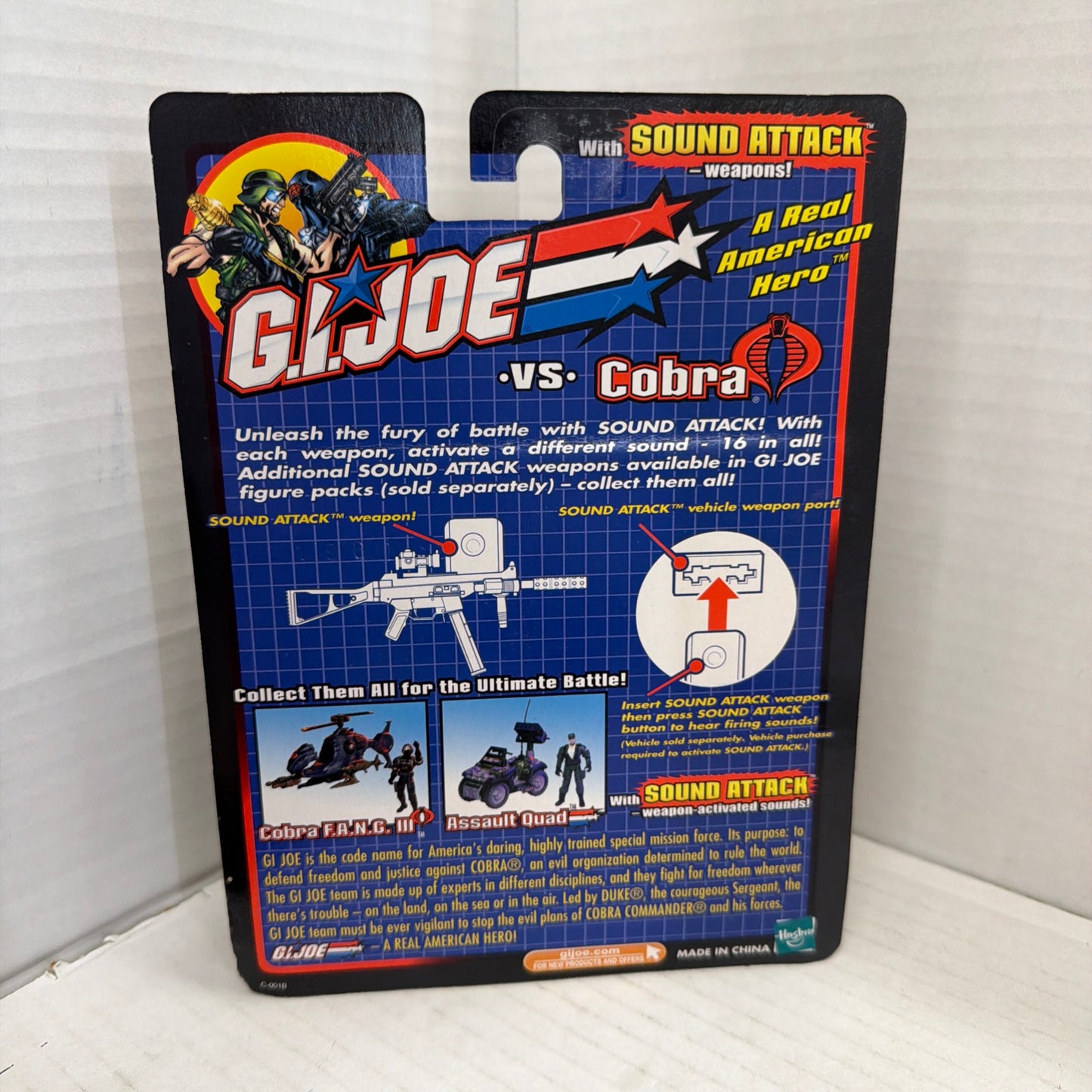 Gi Joe vs Cobra Sound Attack Nunchuk vs Firefly Action Figure Hasbro 2002