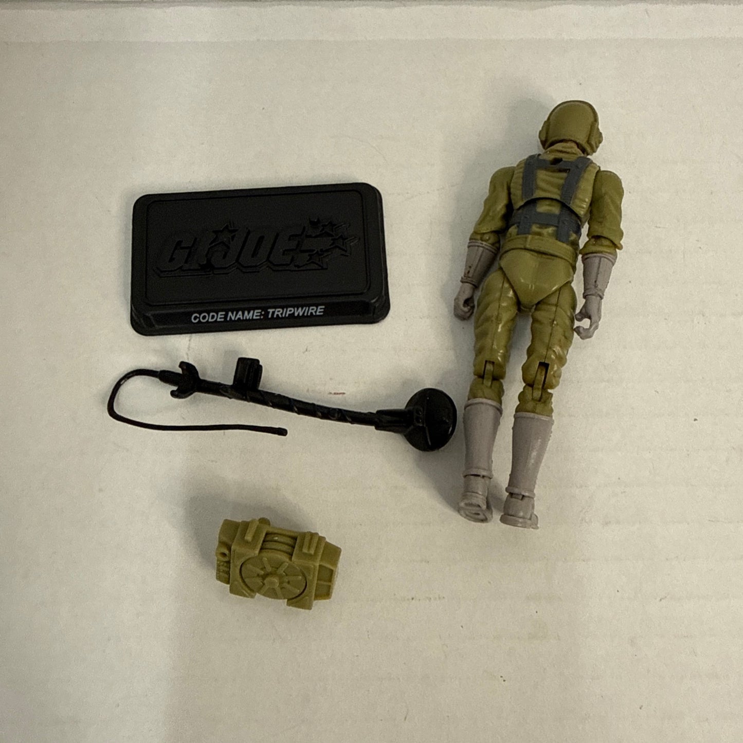 G.I. JOE 25TH ANNIVERSARY MINE DETECTOR “TRIPWIRE” LOOSE ACTION FIGURE 2007