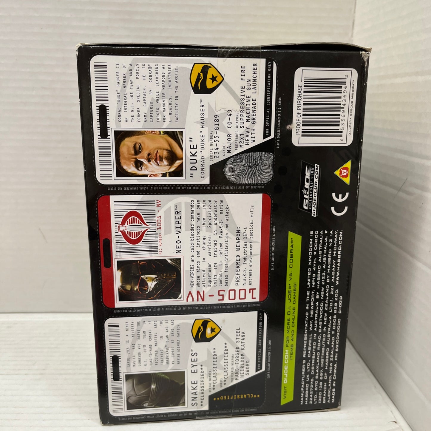 Target Exclusive GI Joe The Rise of Cobra Rescue Mission Hasbro 2009 Unopened
